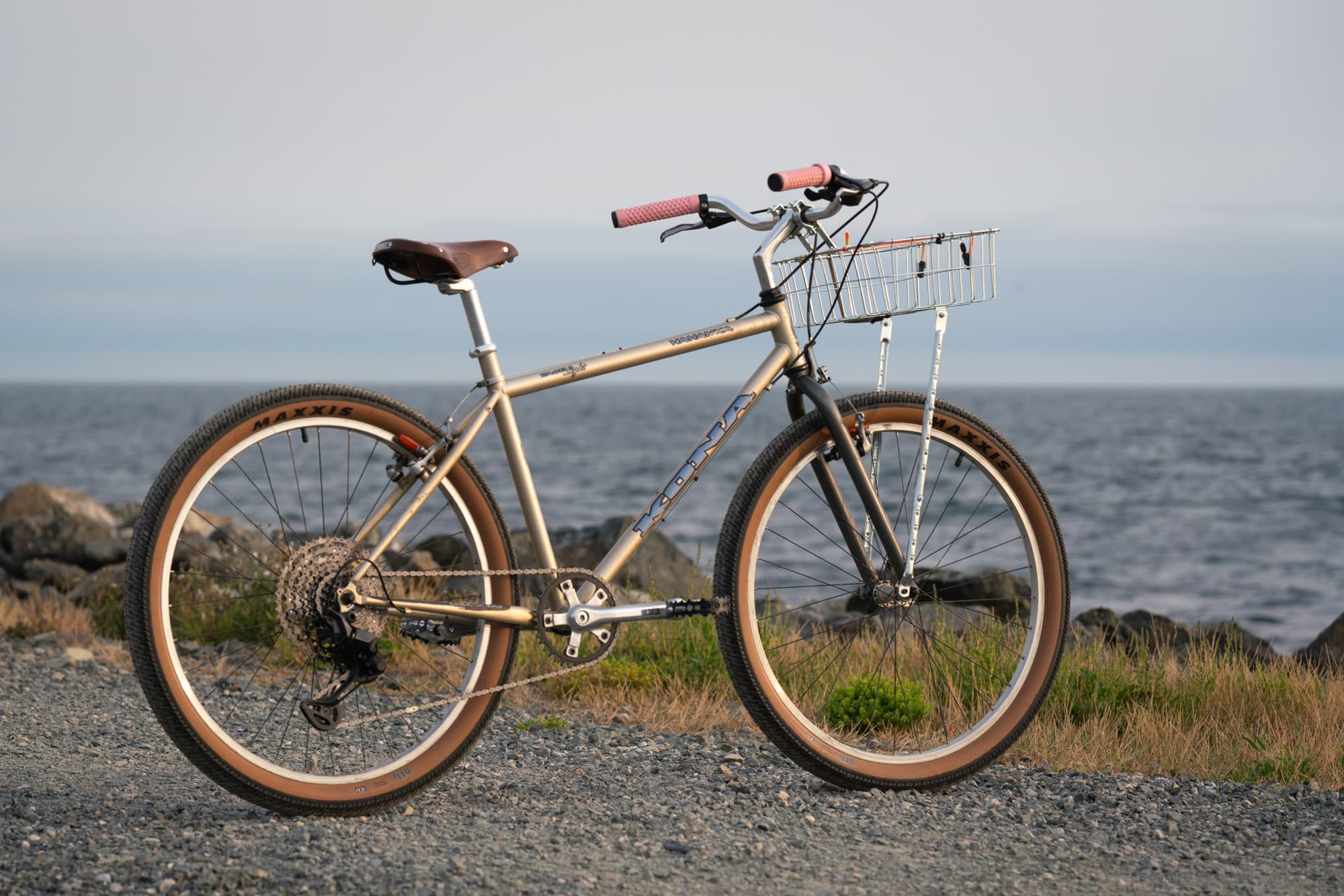 Angled rear bike shot.