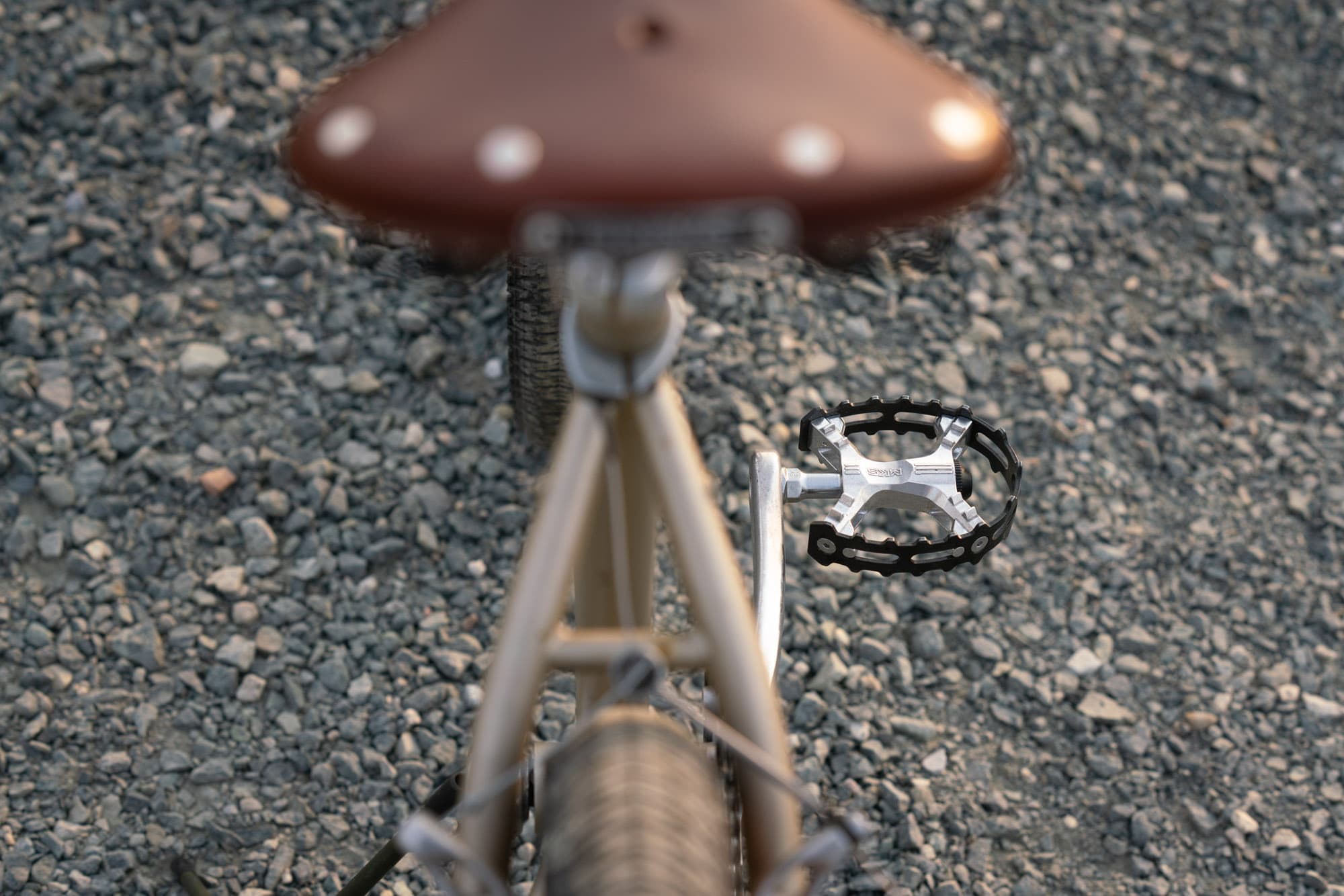 Rear view of the birthday bike.