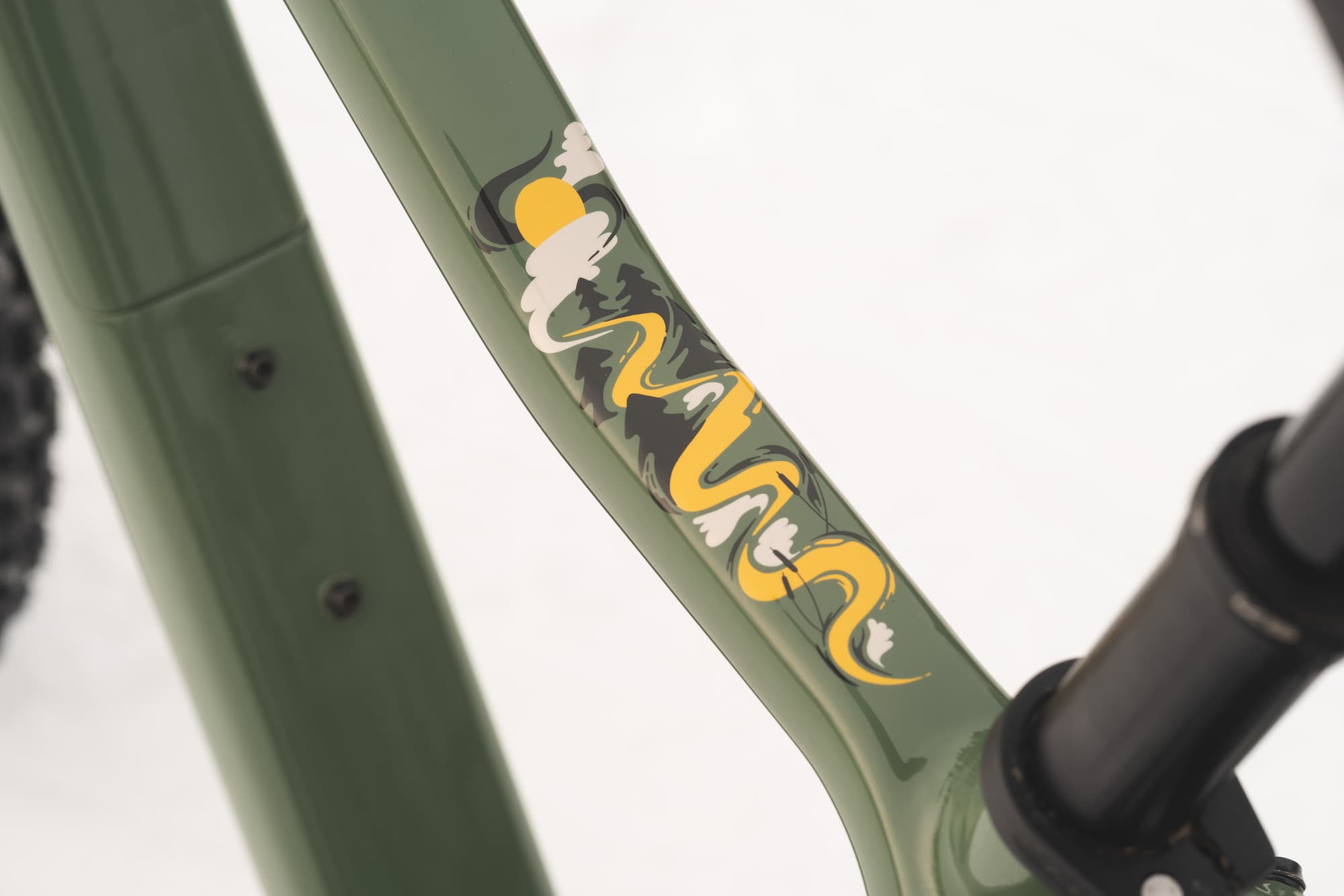 A swirly illustration on the Chic-Chocs.