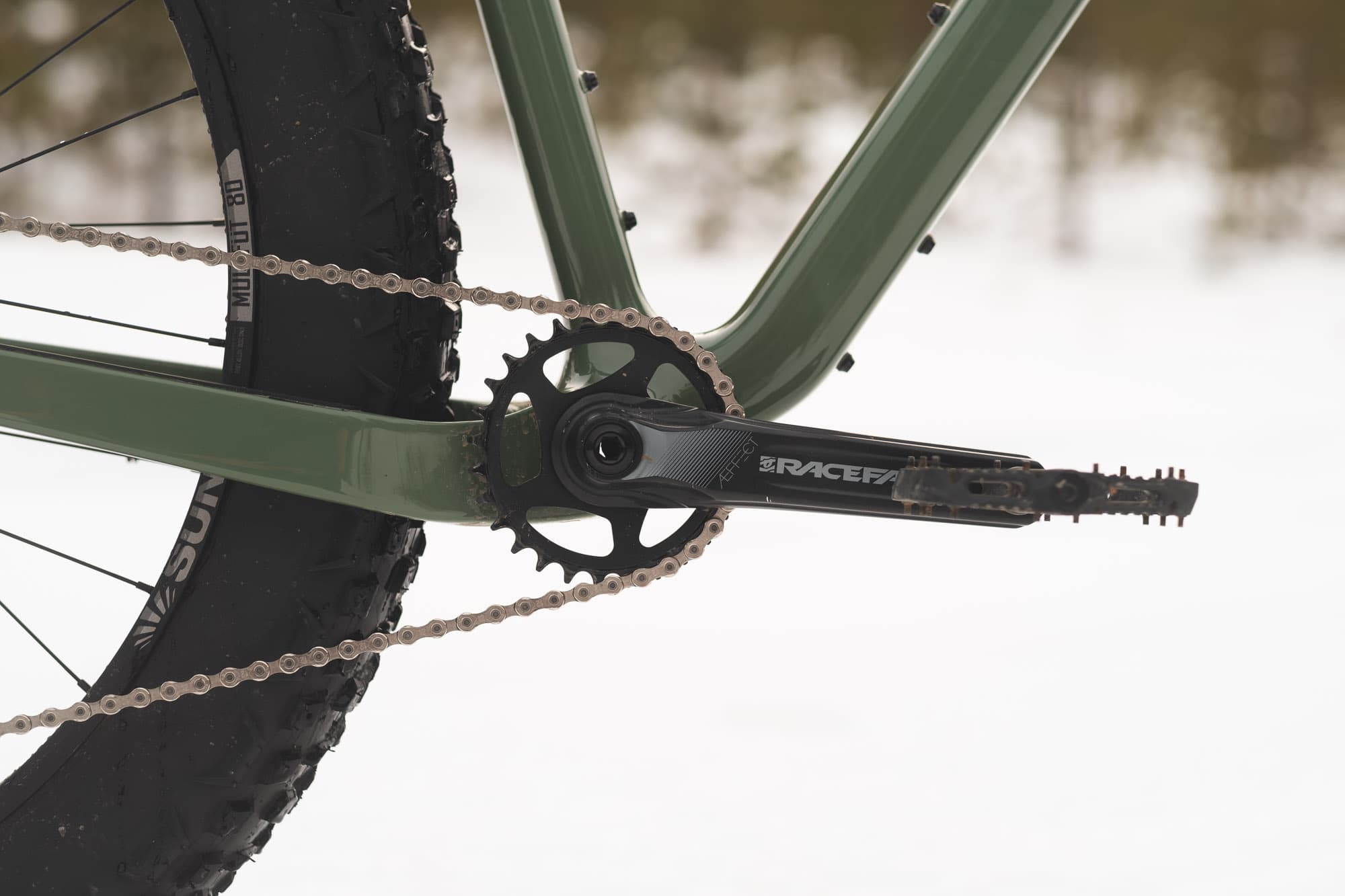 The crank and bottom end of the Chic-Chocs.