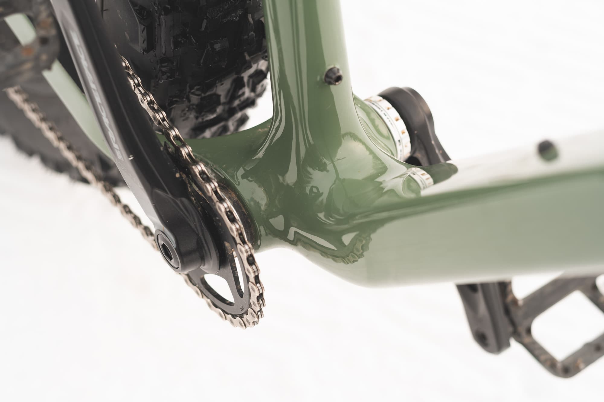 The bottom bracket of the Chic-Chocs.