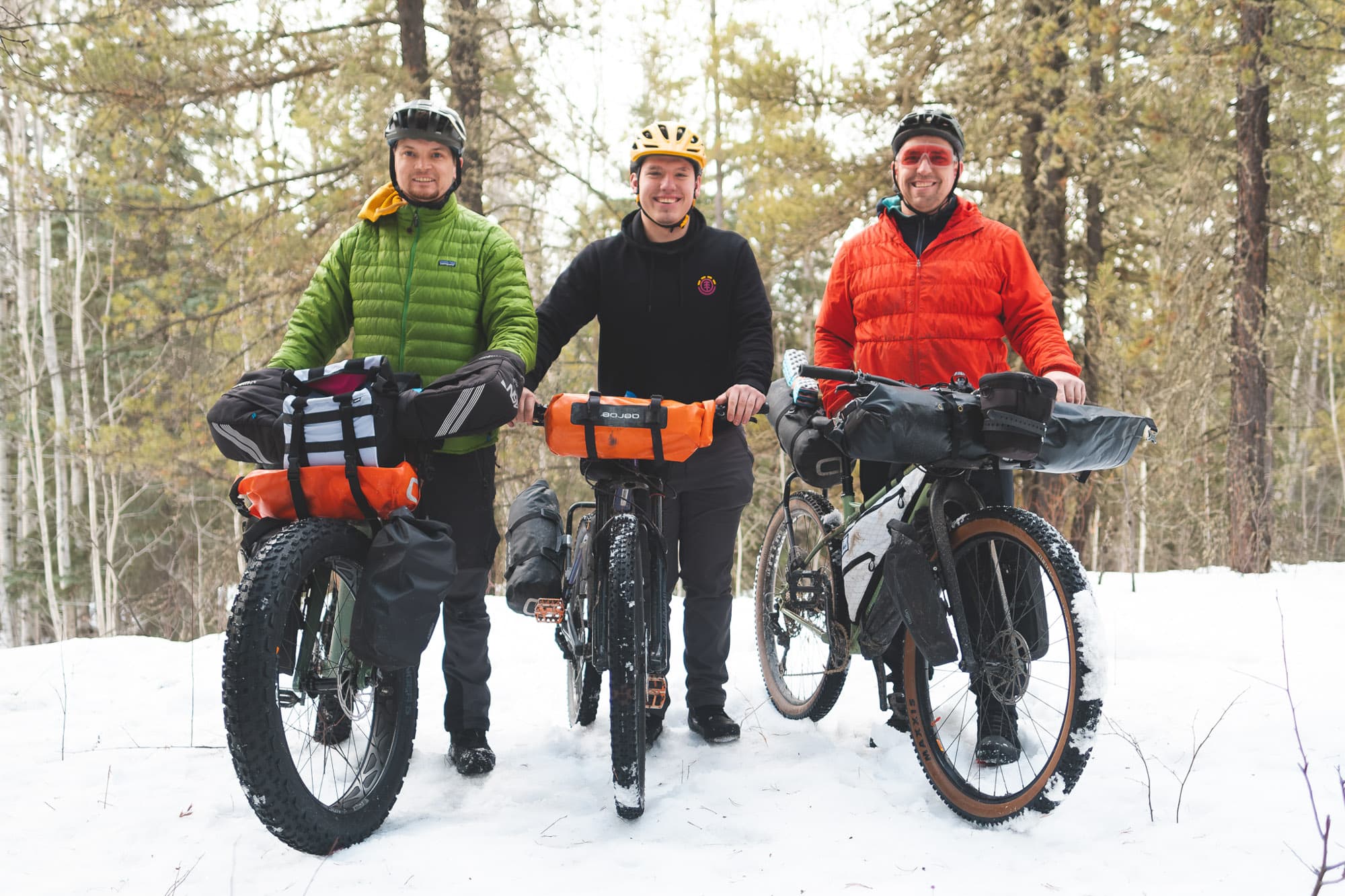 Three dudes on Panorama bikes.
