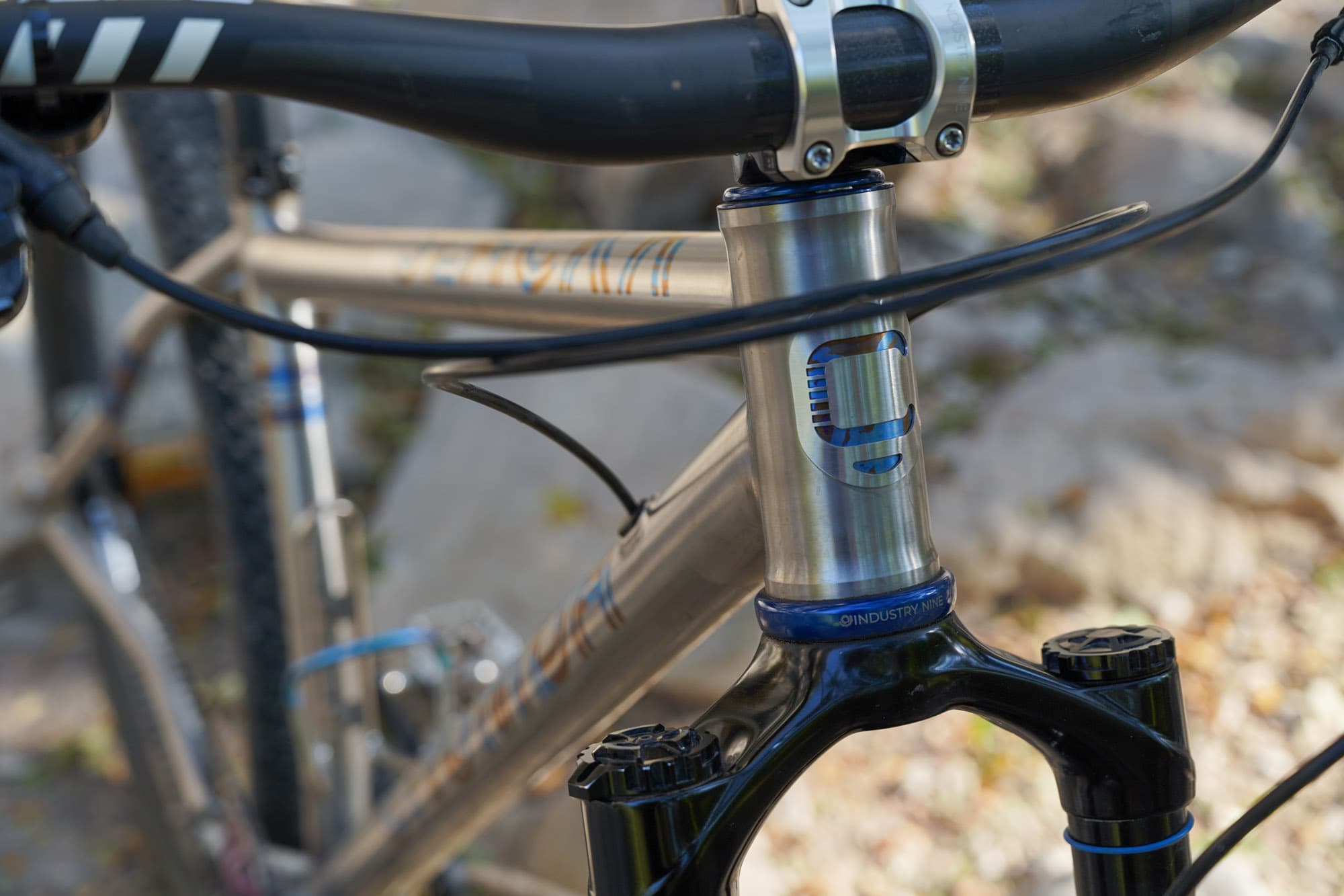 SLACKR Ti head badge