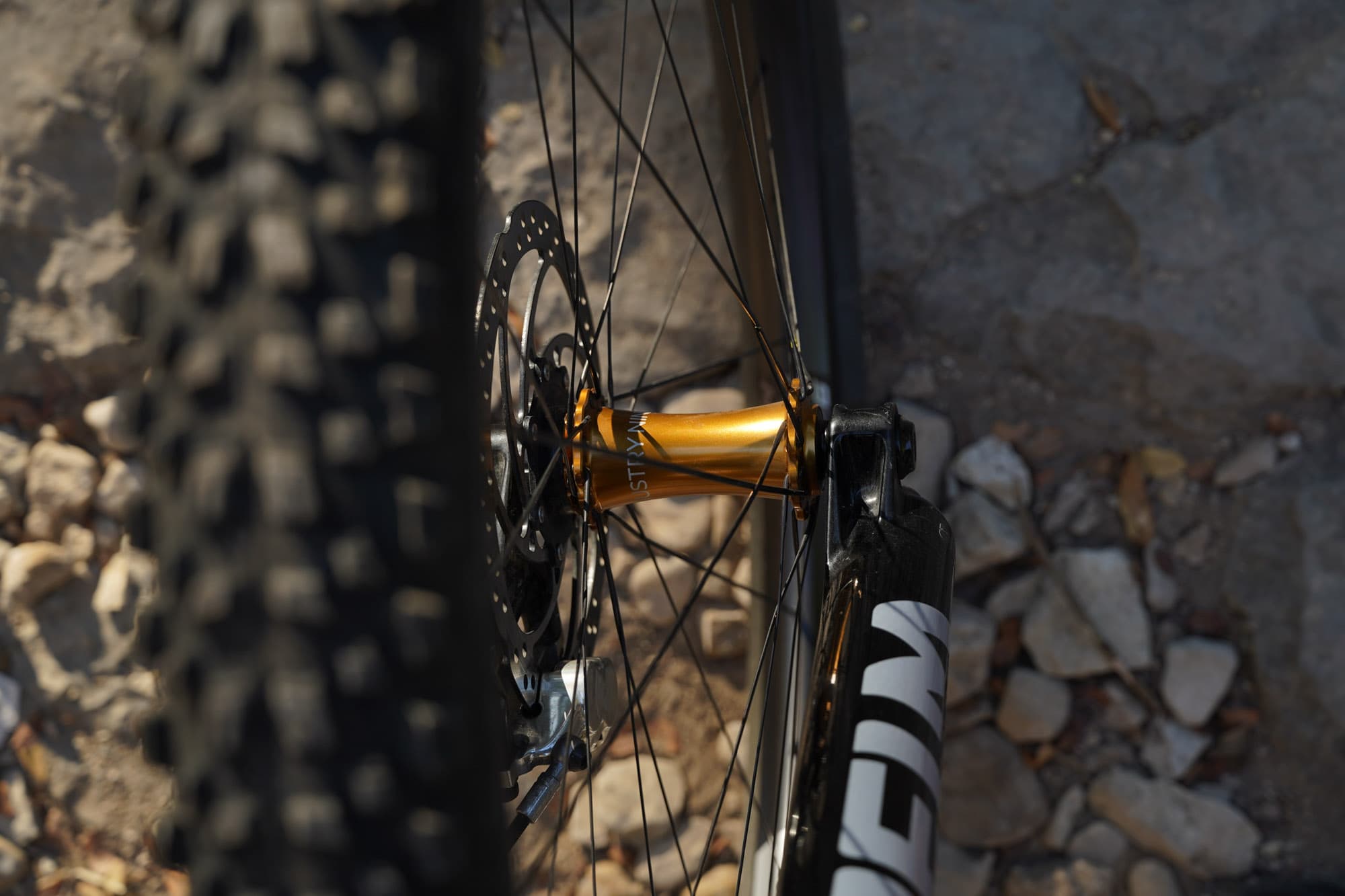 Front hub view