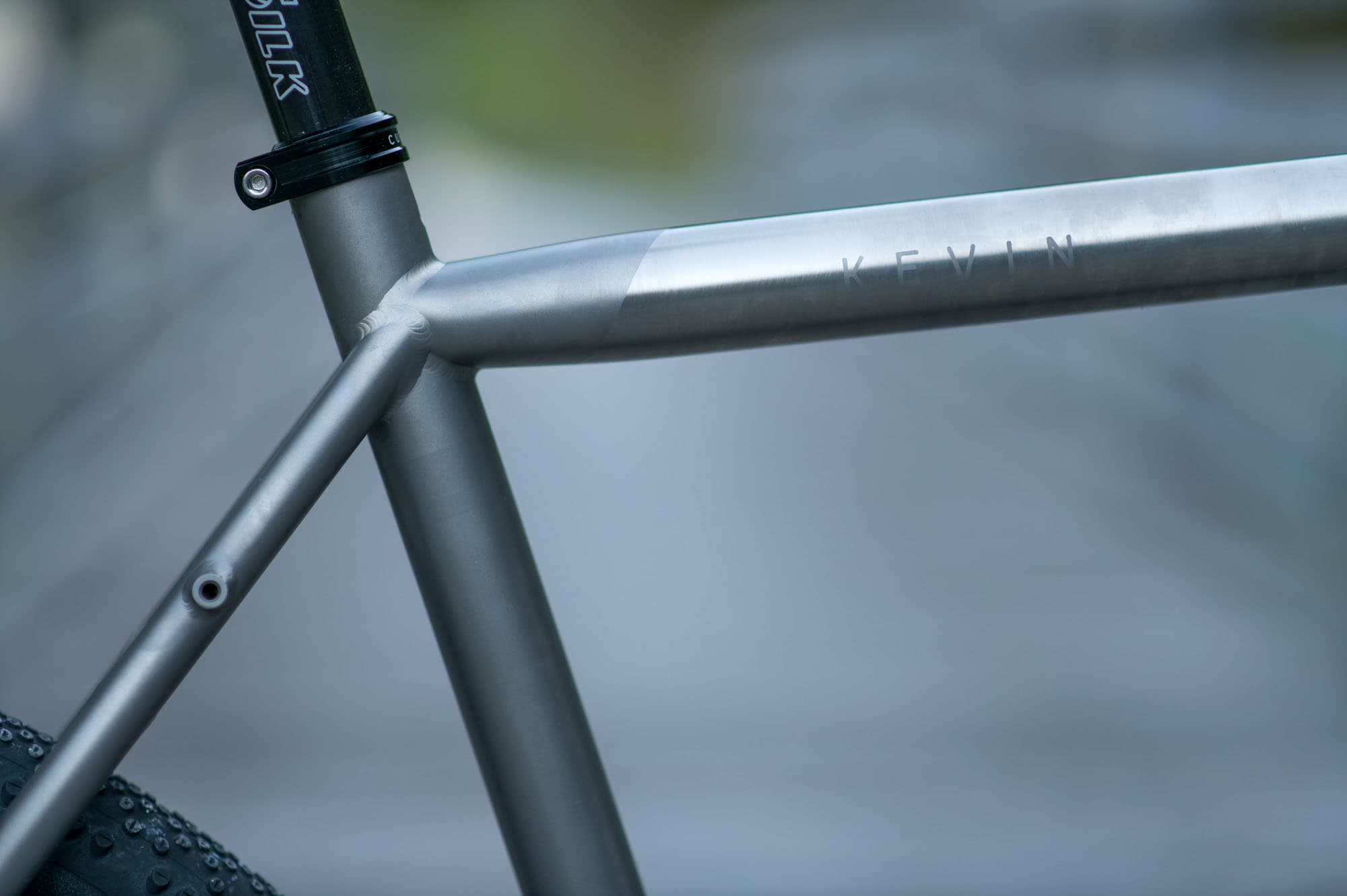 Kevins top tube.
