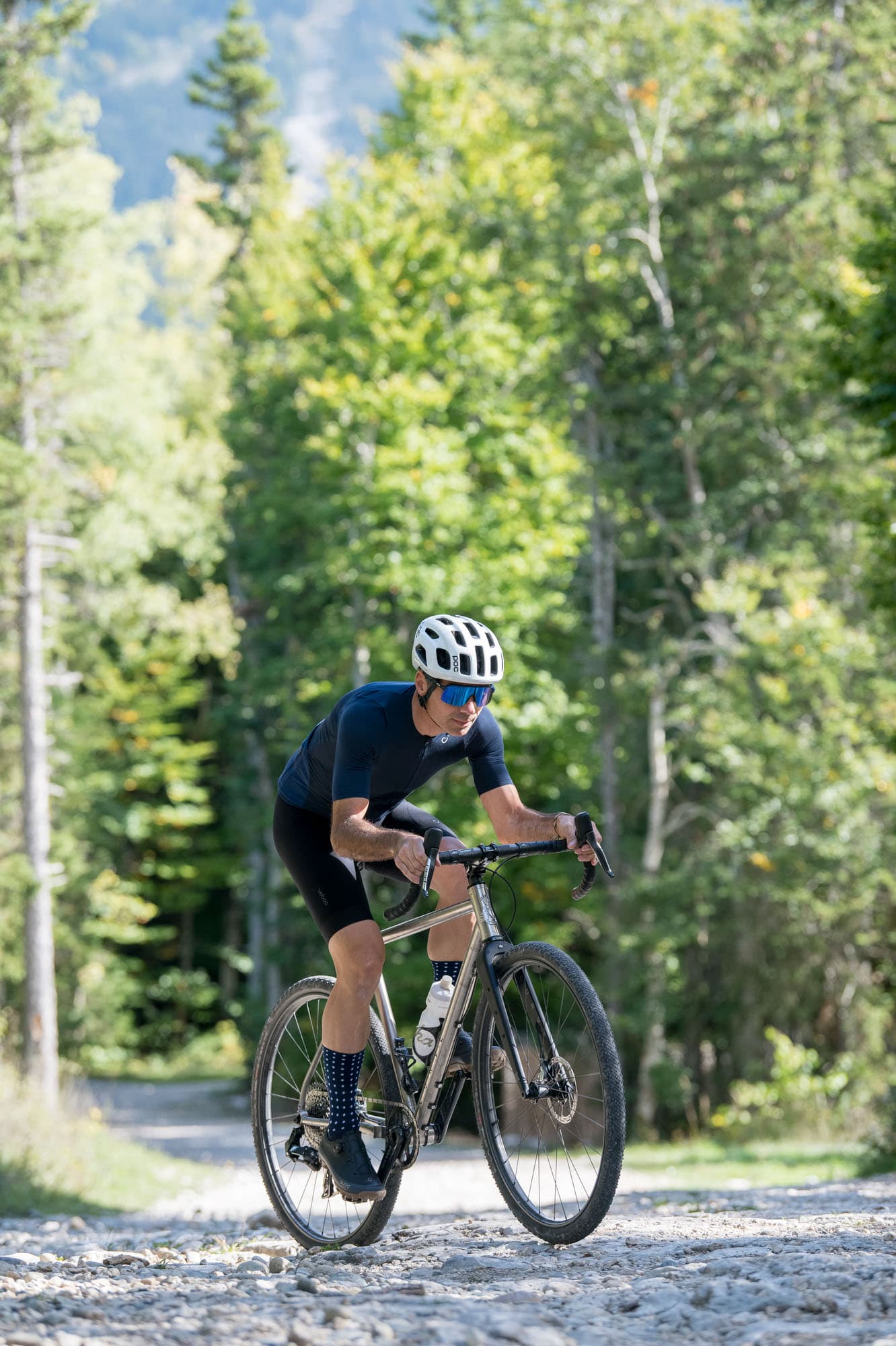 Nico climbing on the GXR.