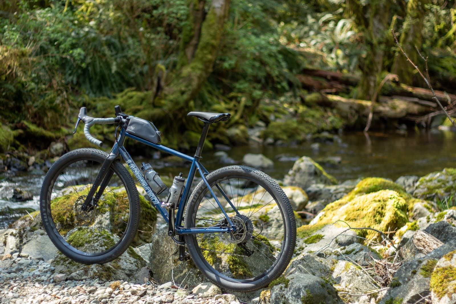 bike near stream