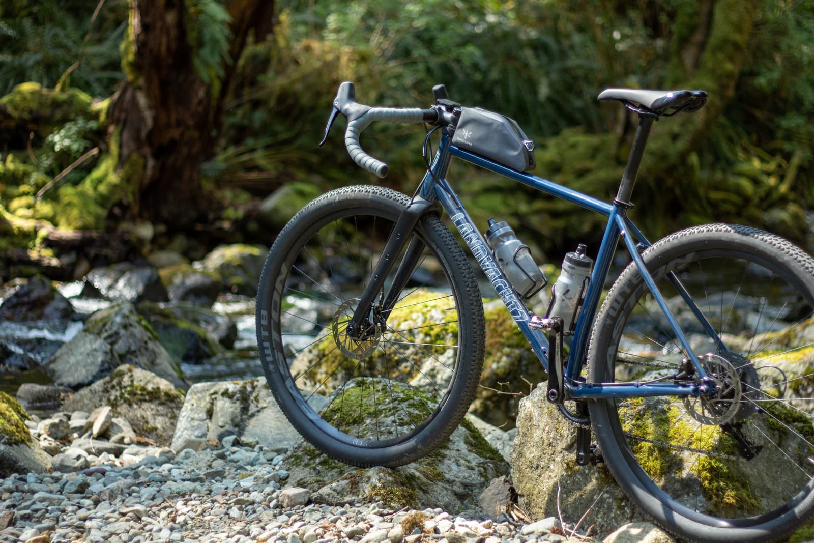 bike on rocks