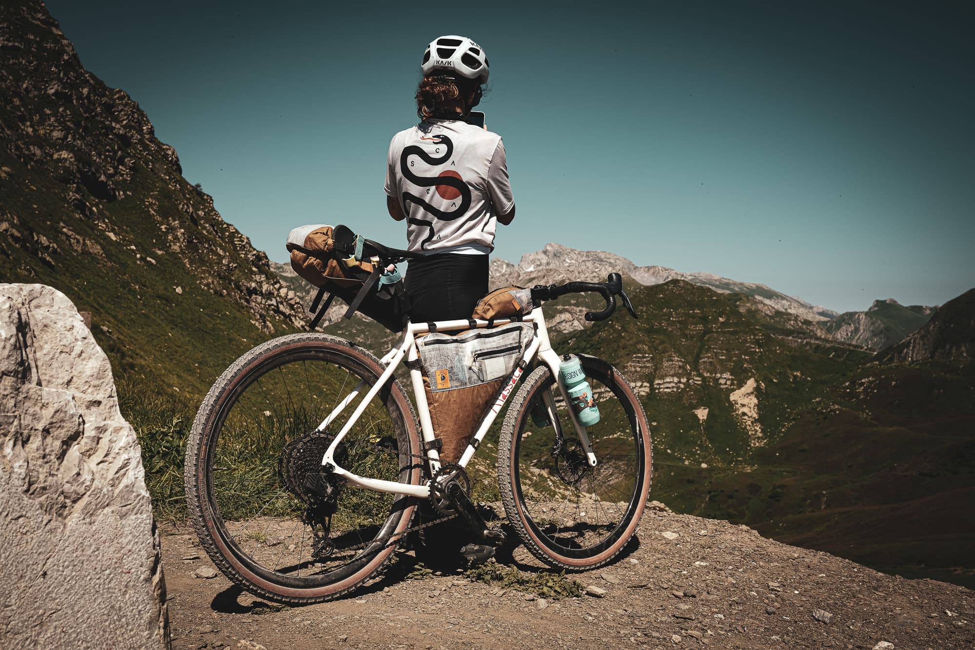 Lucie stops for a photo.