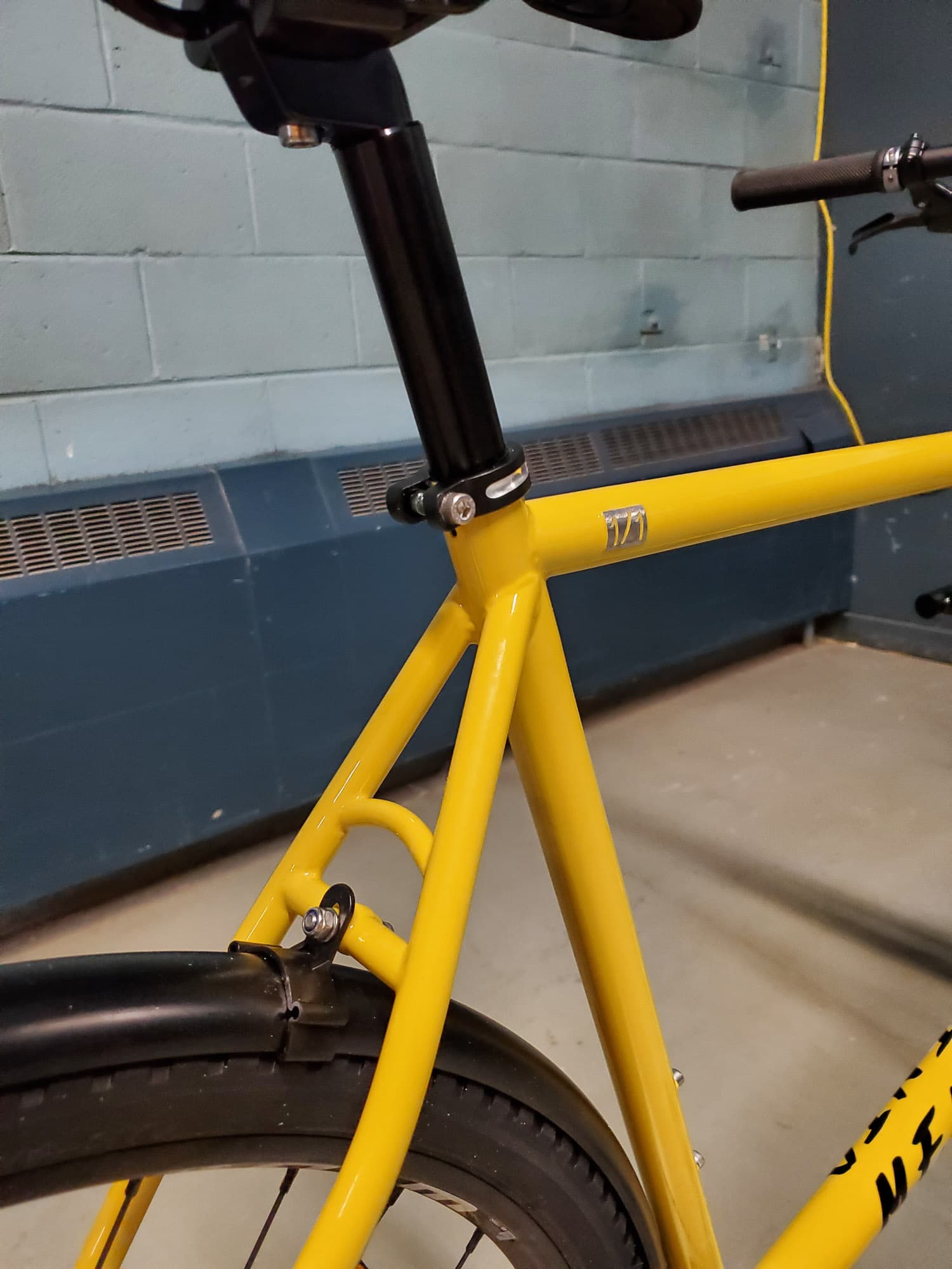 The bike count on the cross tube.