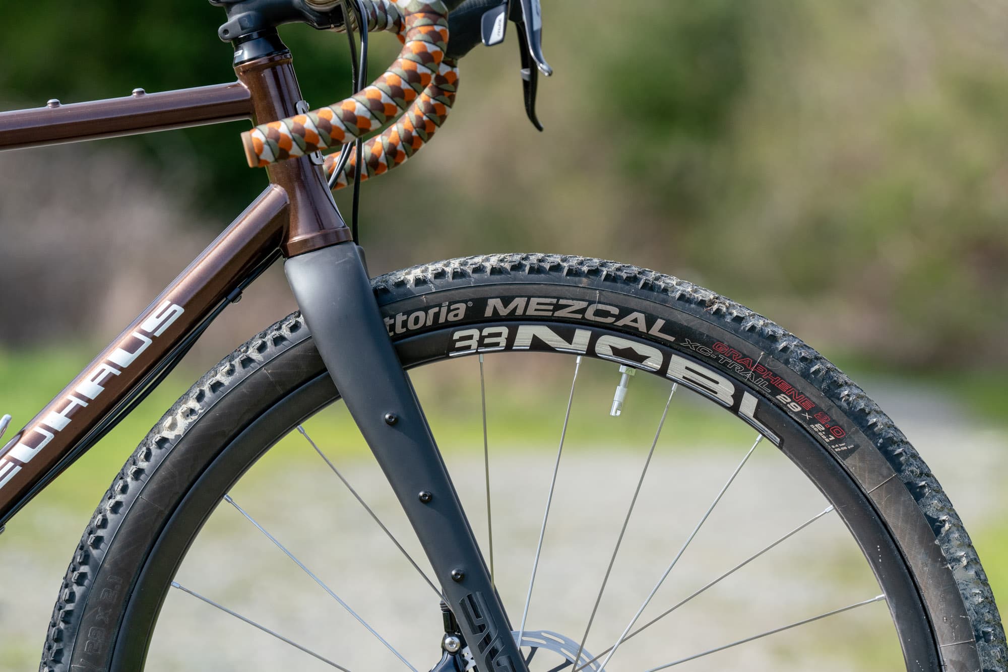ENVE fork and NOBL wheels.