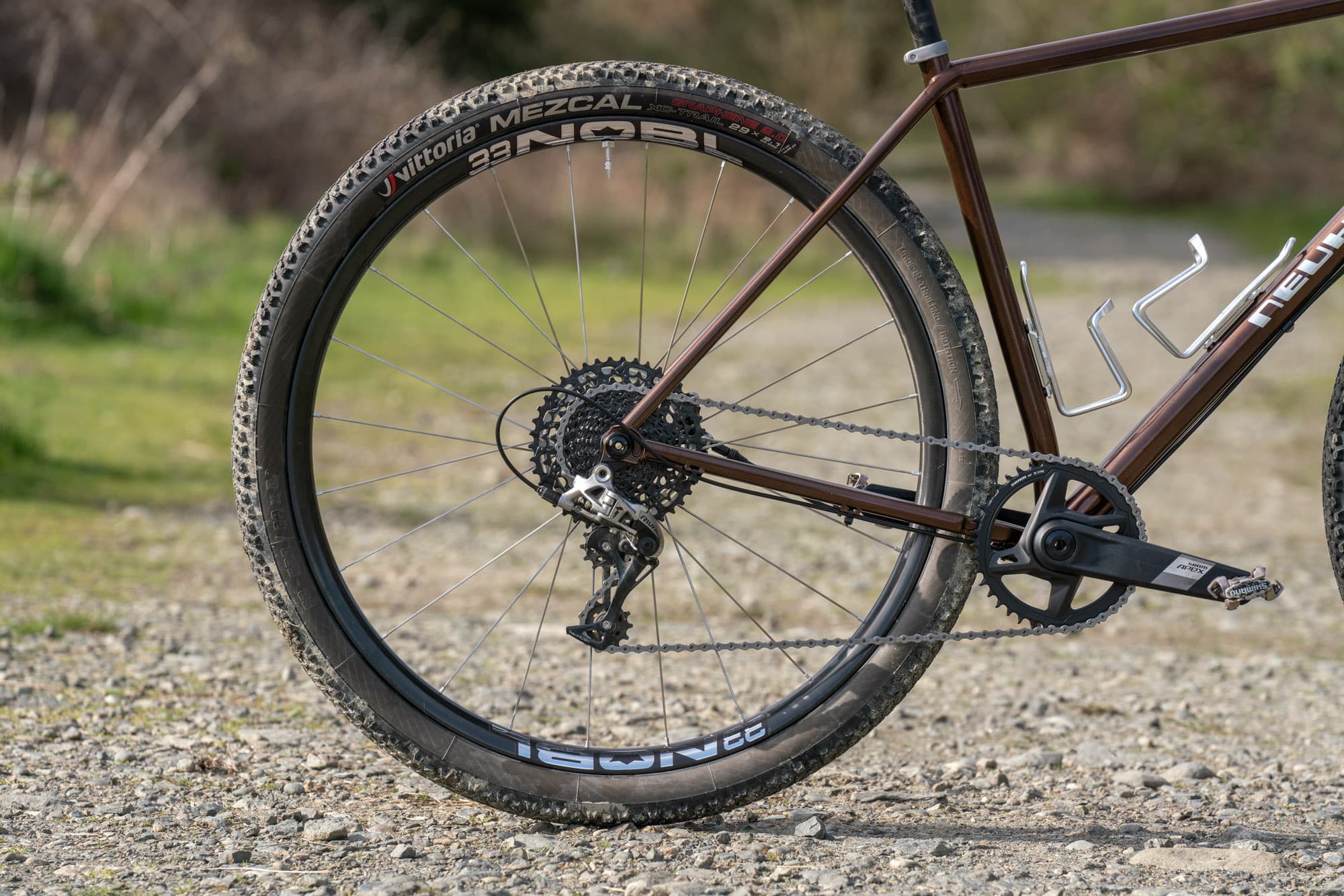 The rear triangle and drive.