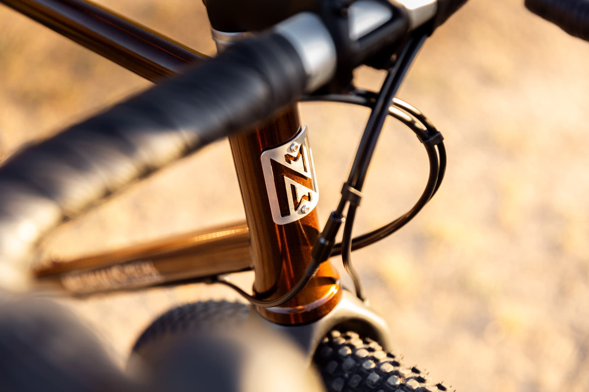 The Neuhaus Metalworks head badge.