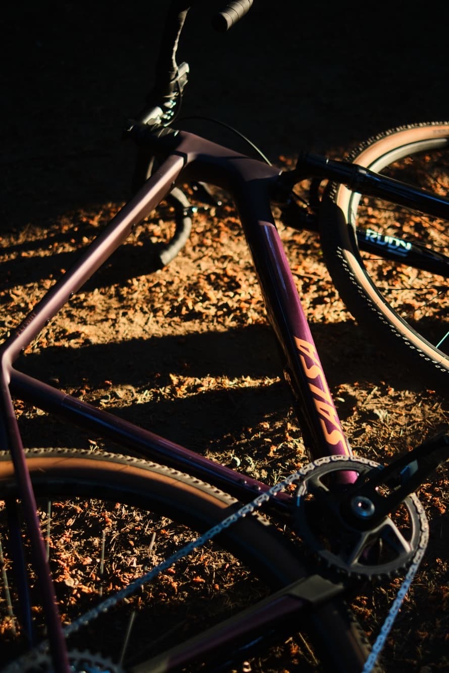 Frame and crank in a final shaft of golden light