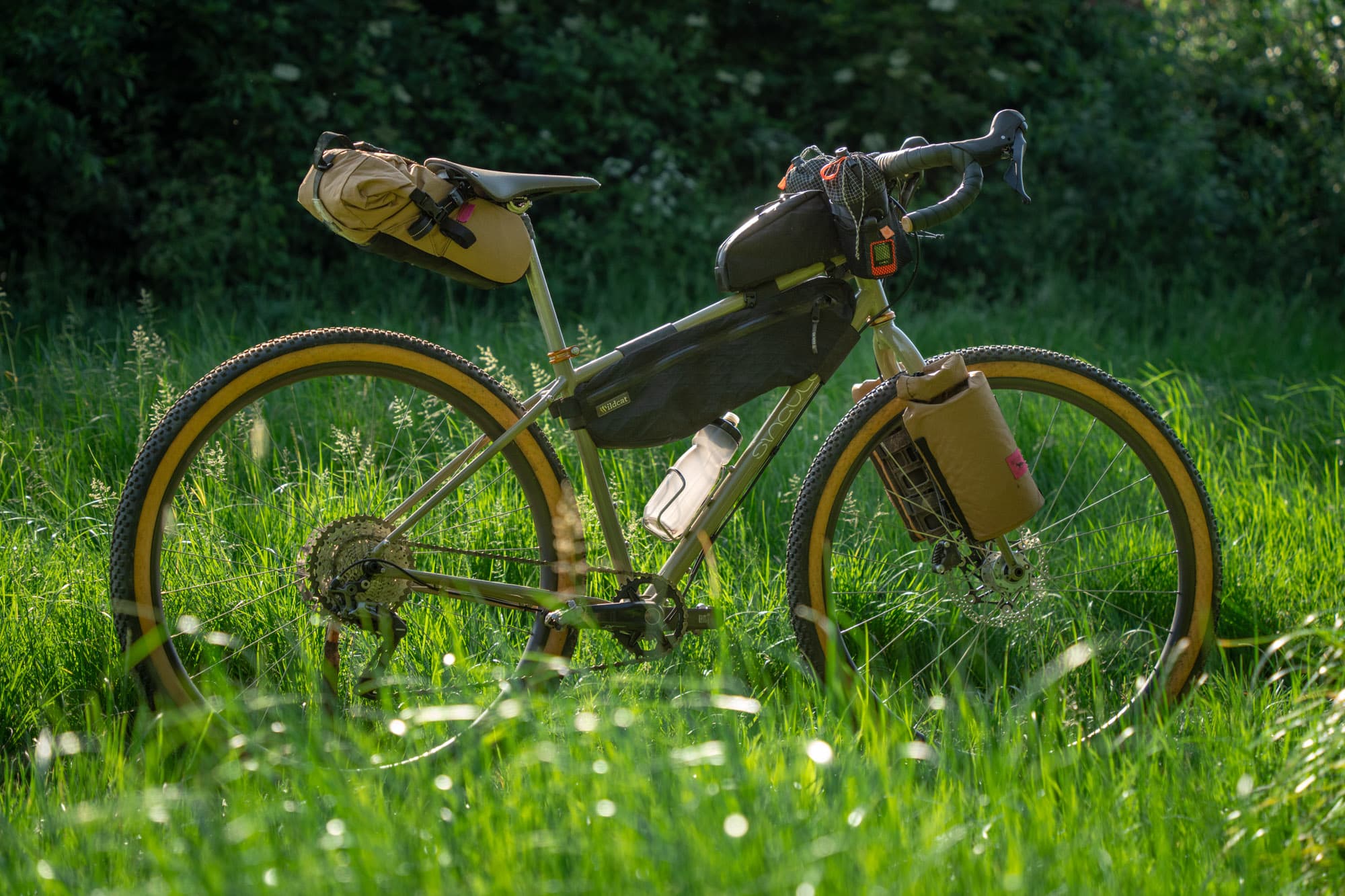 A Singular Gryphon ready for bikepacking.