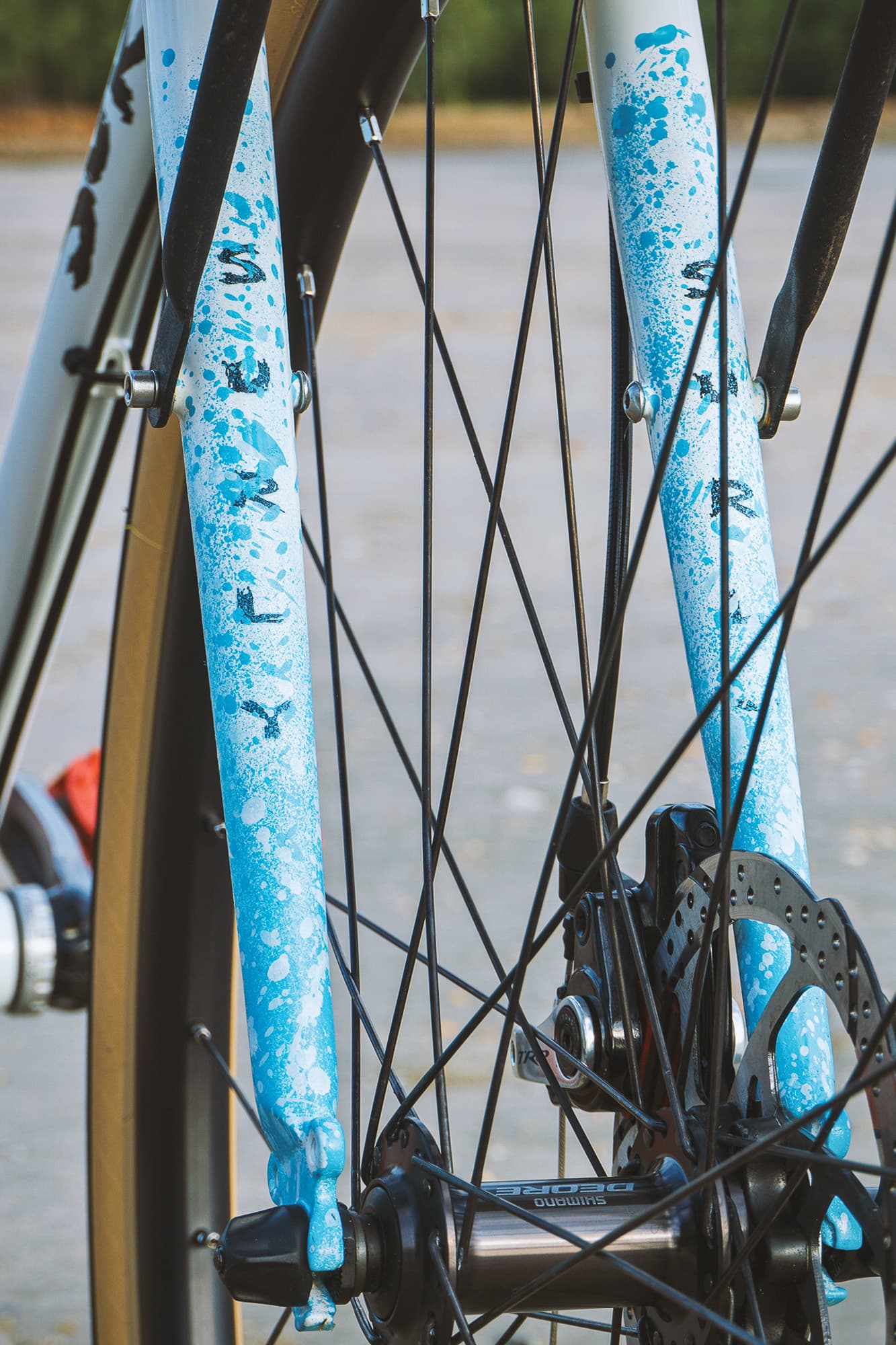 Front forks.