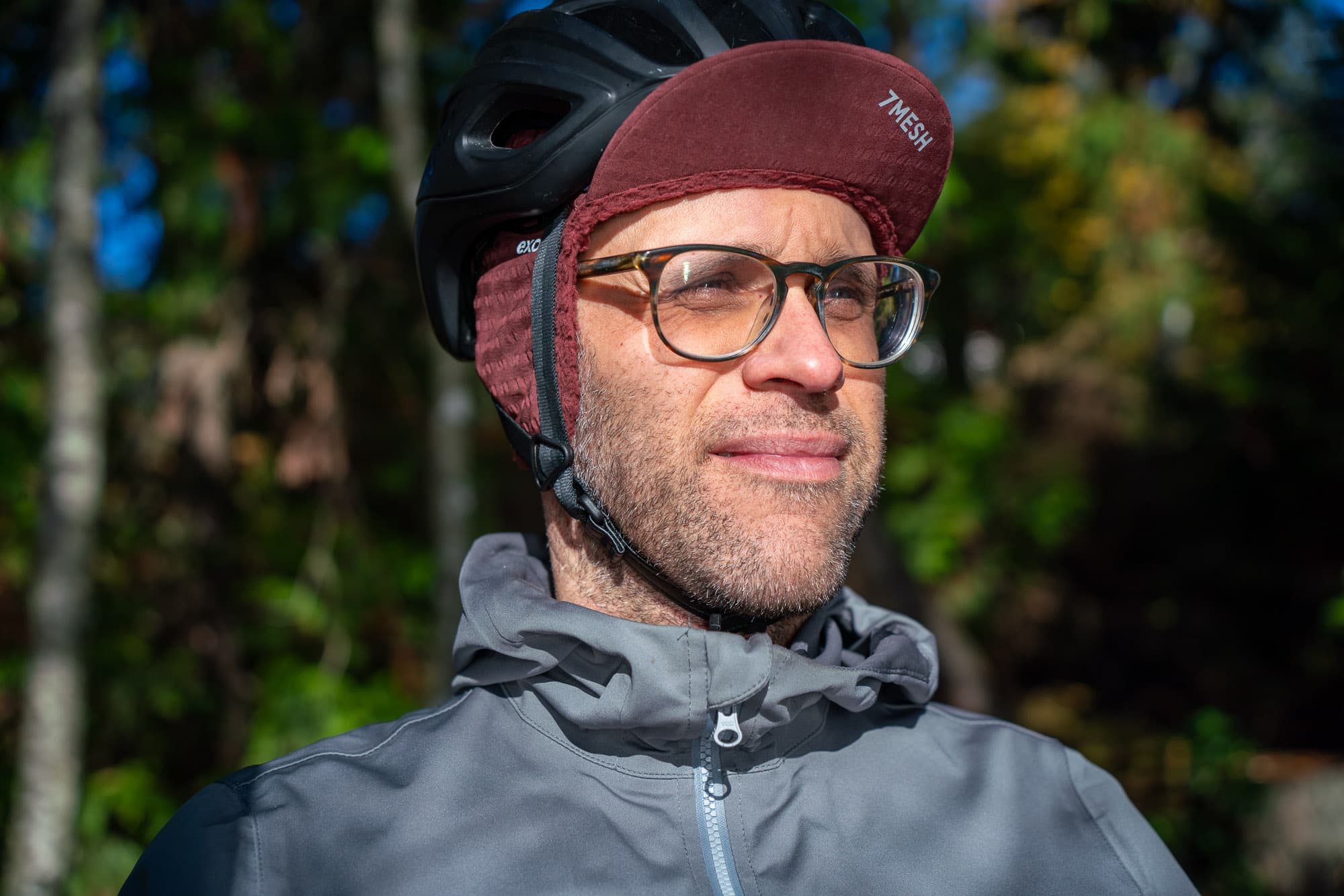 The HDcap with its visor up.