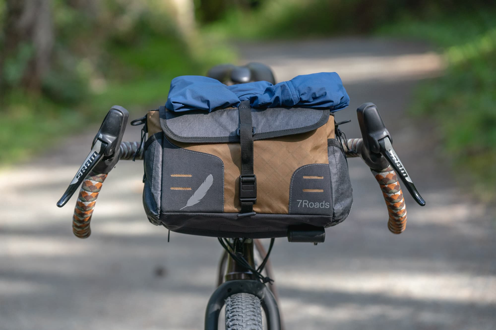 The OCT bag and Nest rack on the trails in BC.