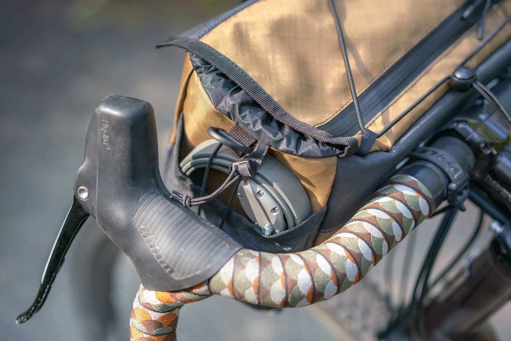 A pocket with a small lock.