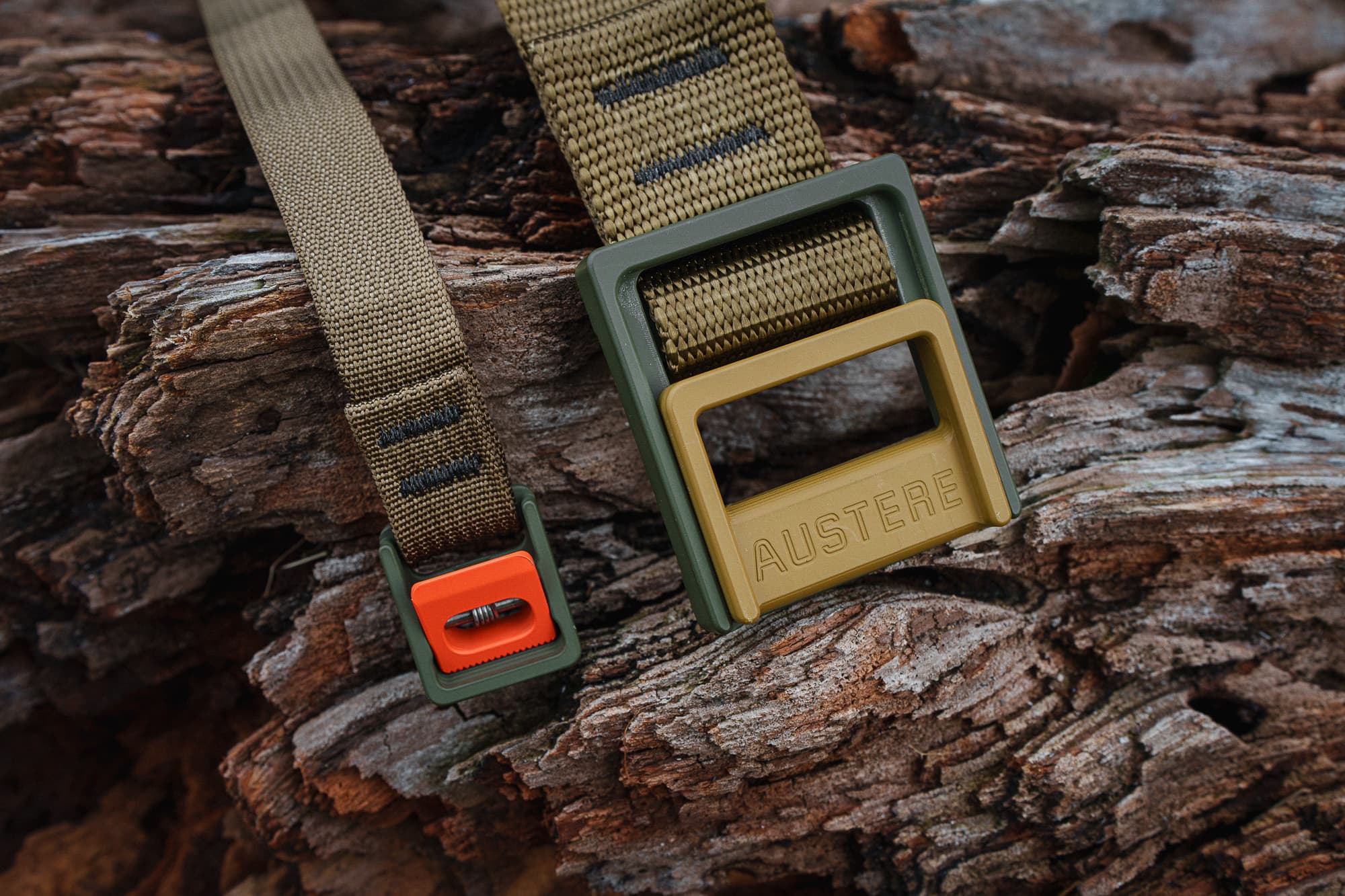 An Austere lock belt and cam strap.