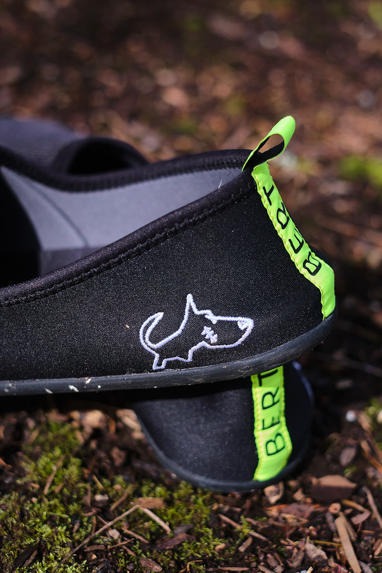 Side branding of The Bert Shoes.