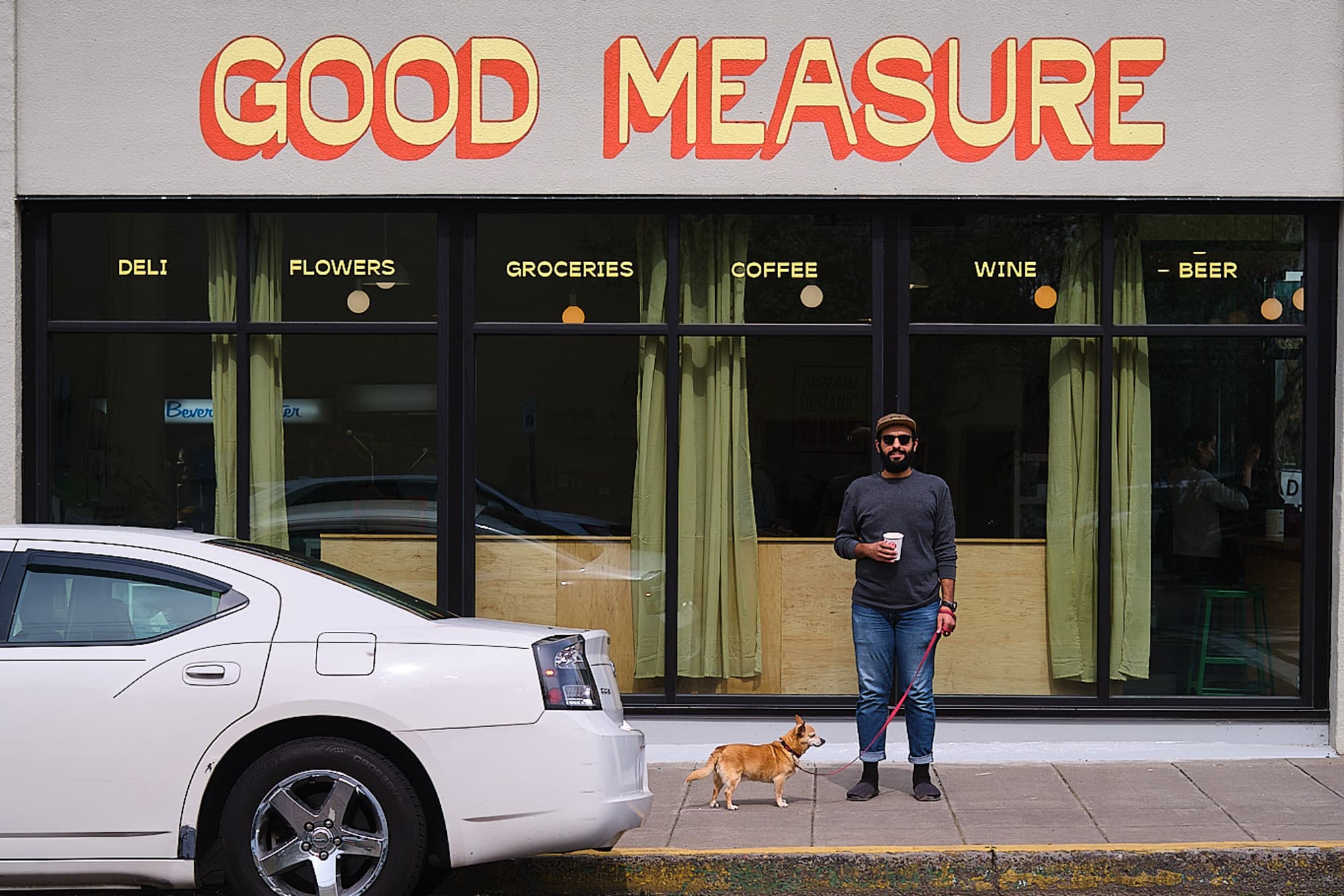 Abe and Paco grab a coffee.