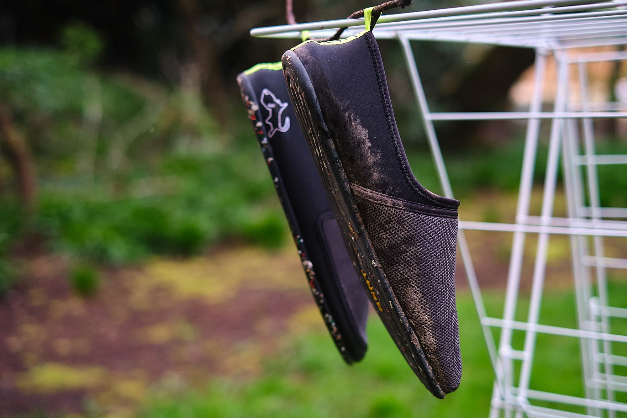 The Bert Shoes hanging out to dry.