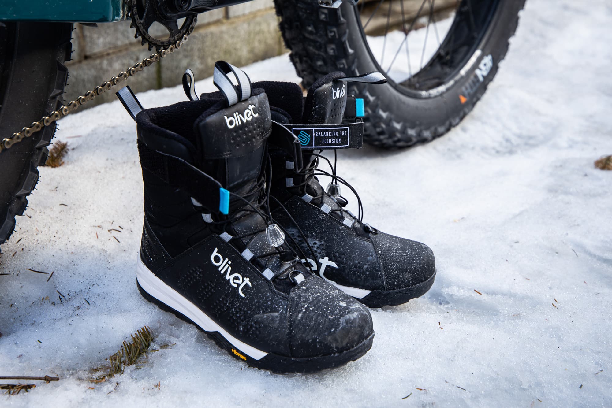 The Blivet Quilo boots ready for action.