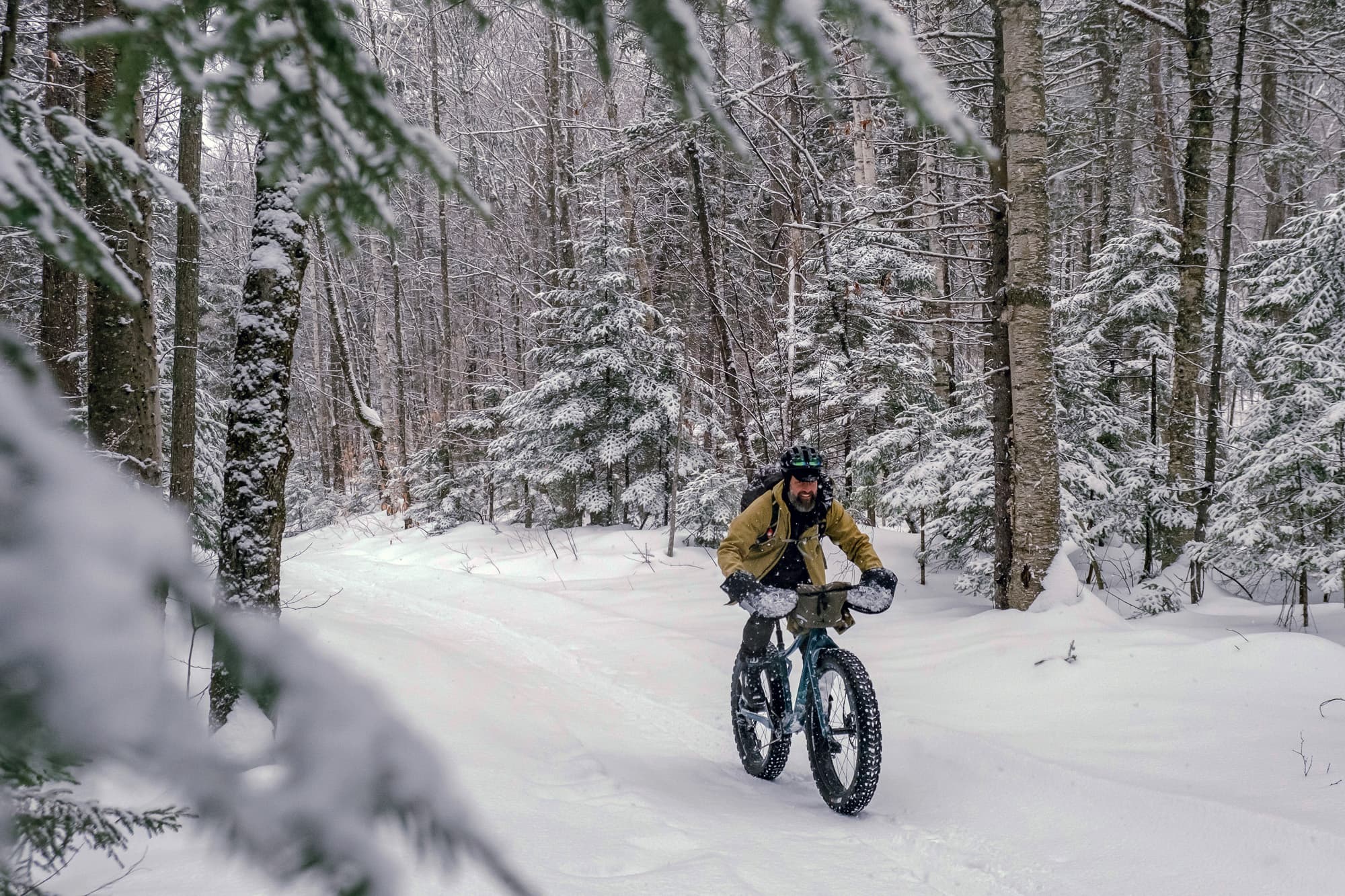 Trevor in the Windego ultra fatbike race.