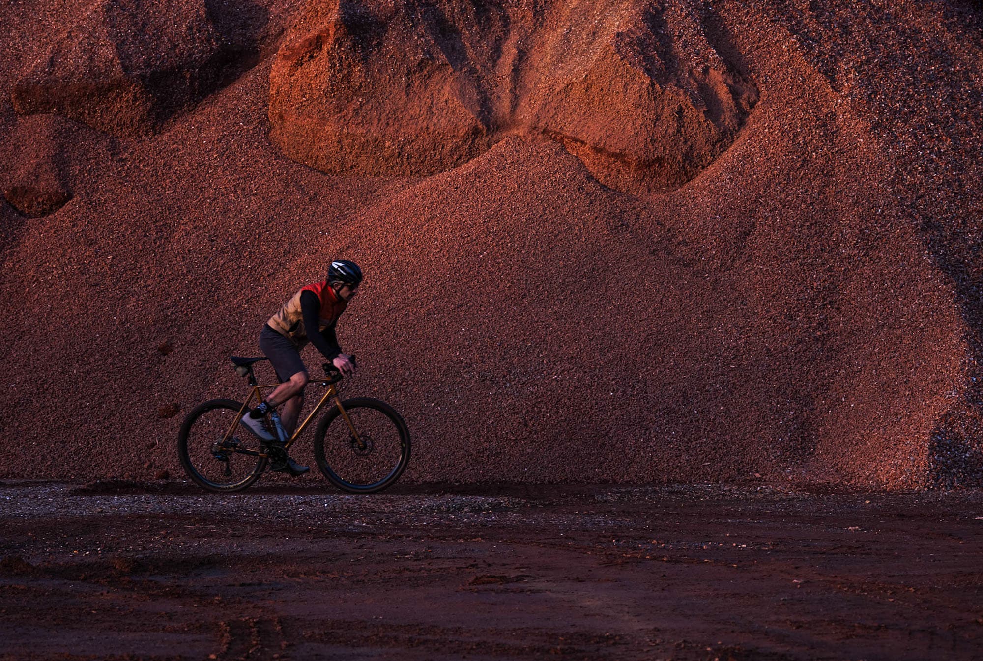 Gerald riding on mars.