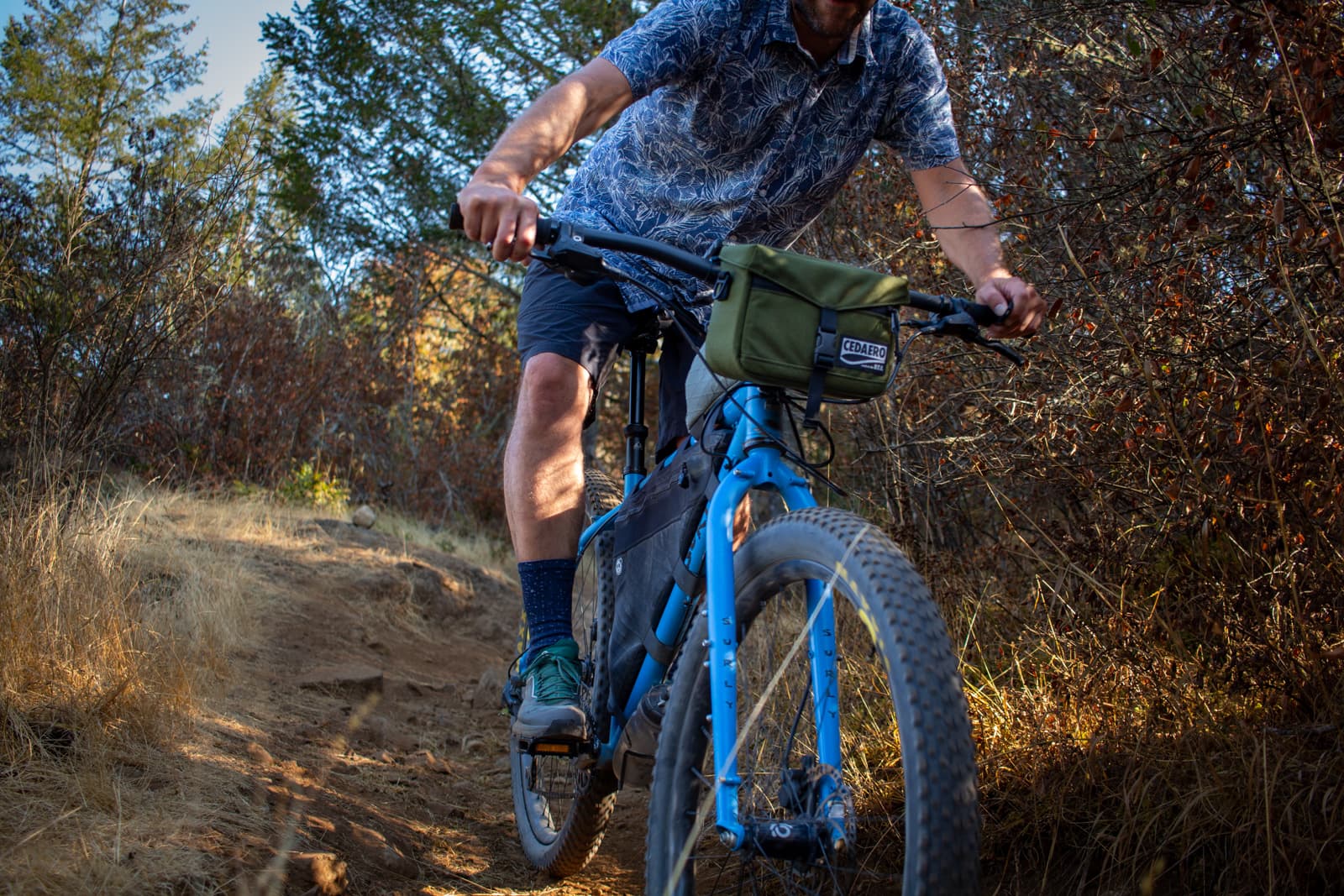 biking downhill