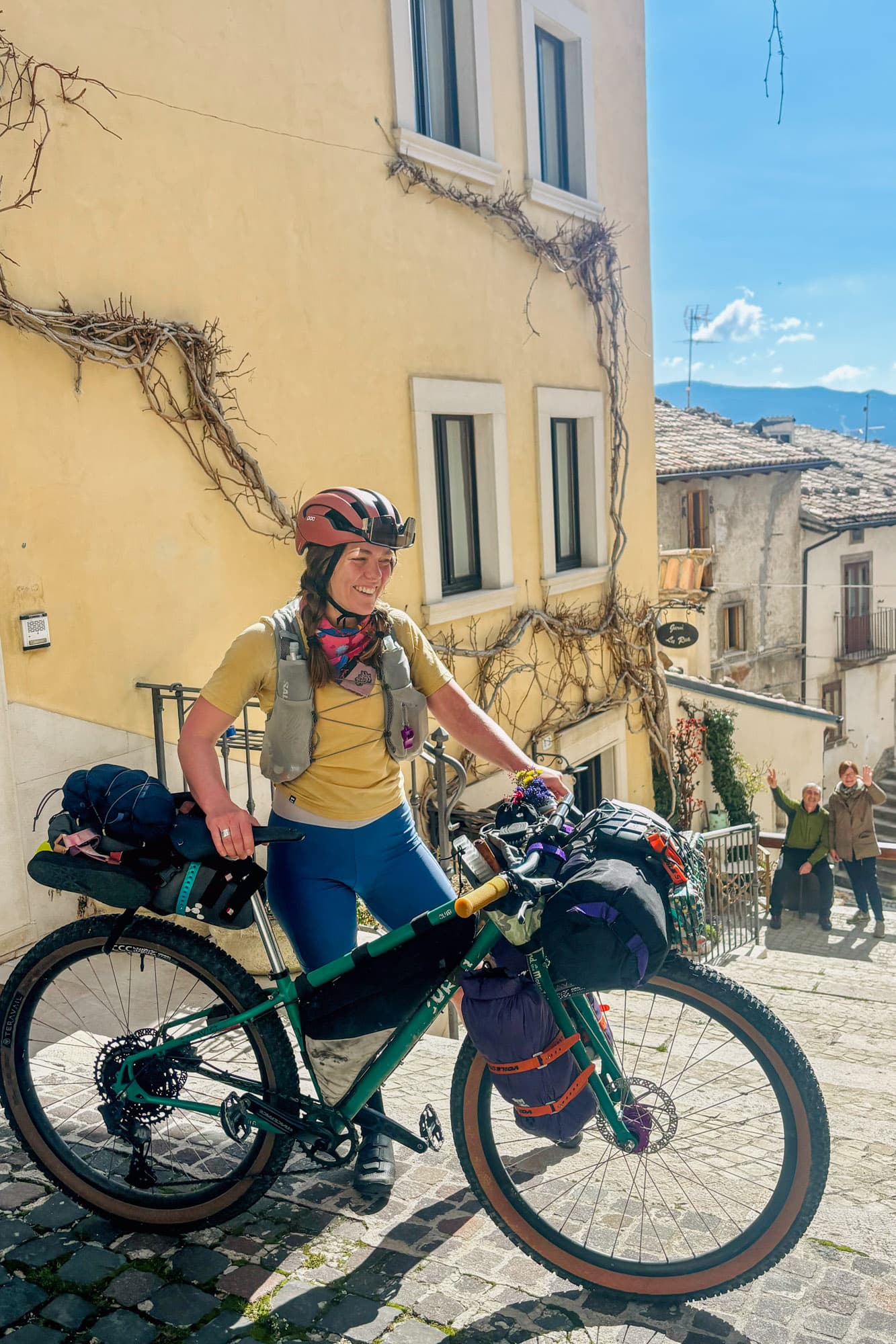 Sarah and her Surly.