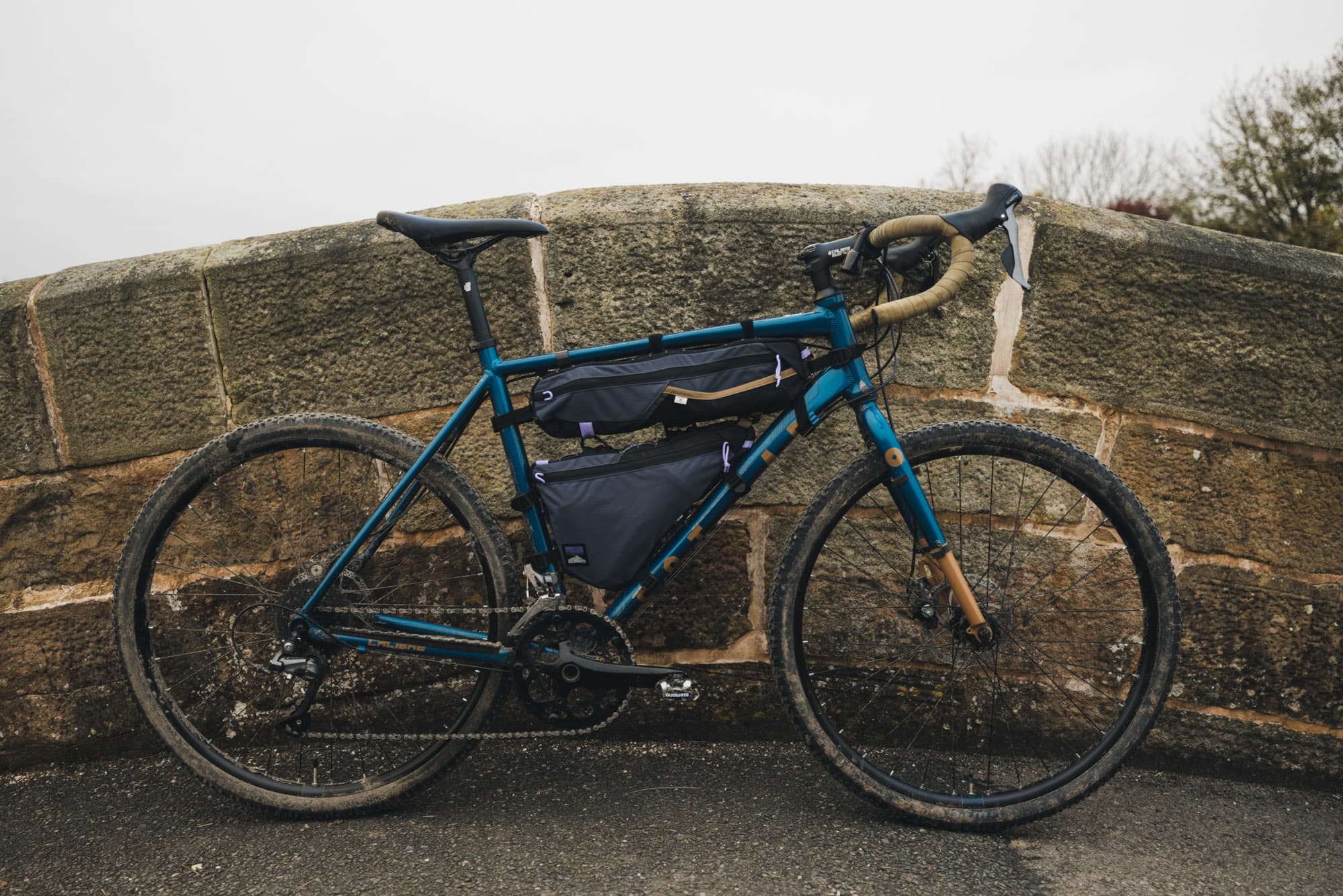 Lews gravel bike out in the countryside.