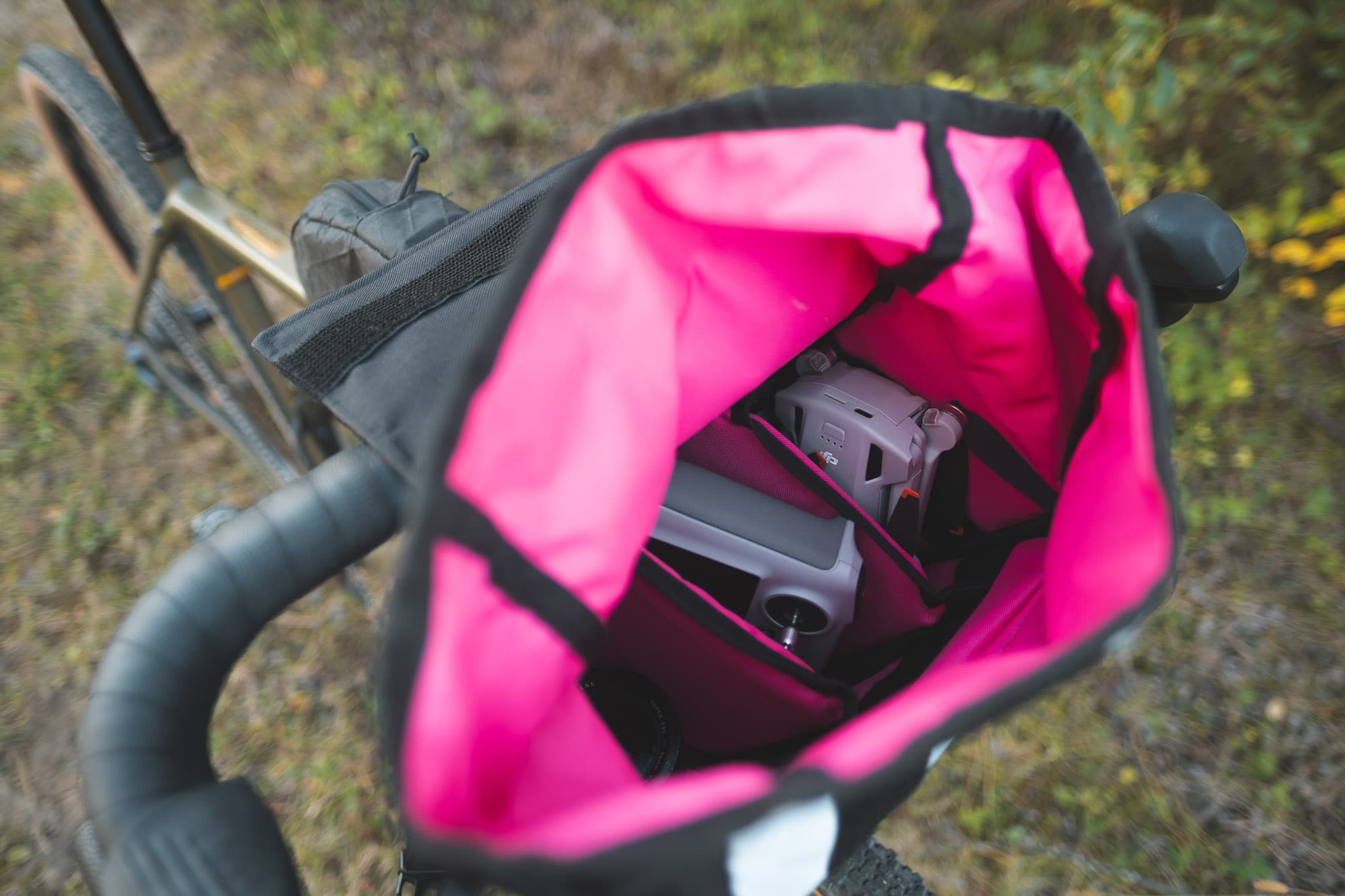 A view inside the The DITW Camera Bag.
