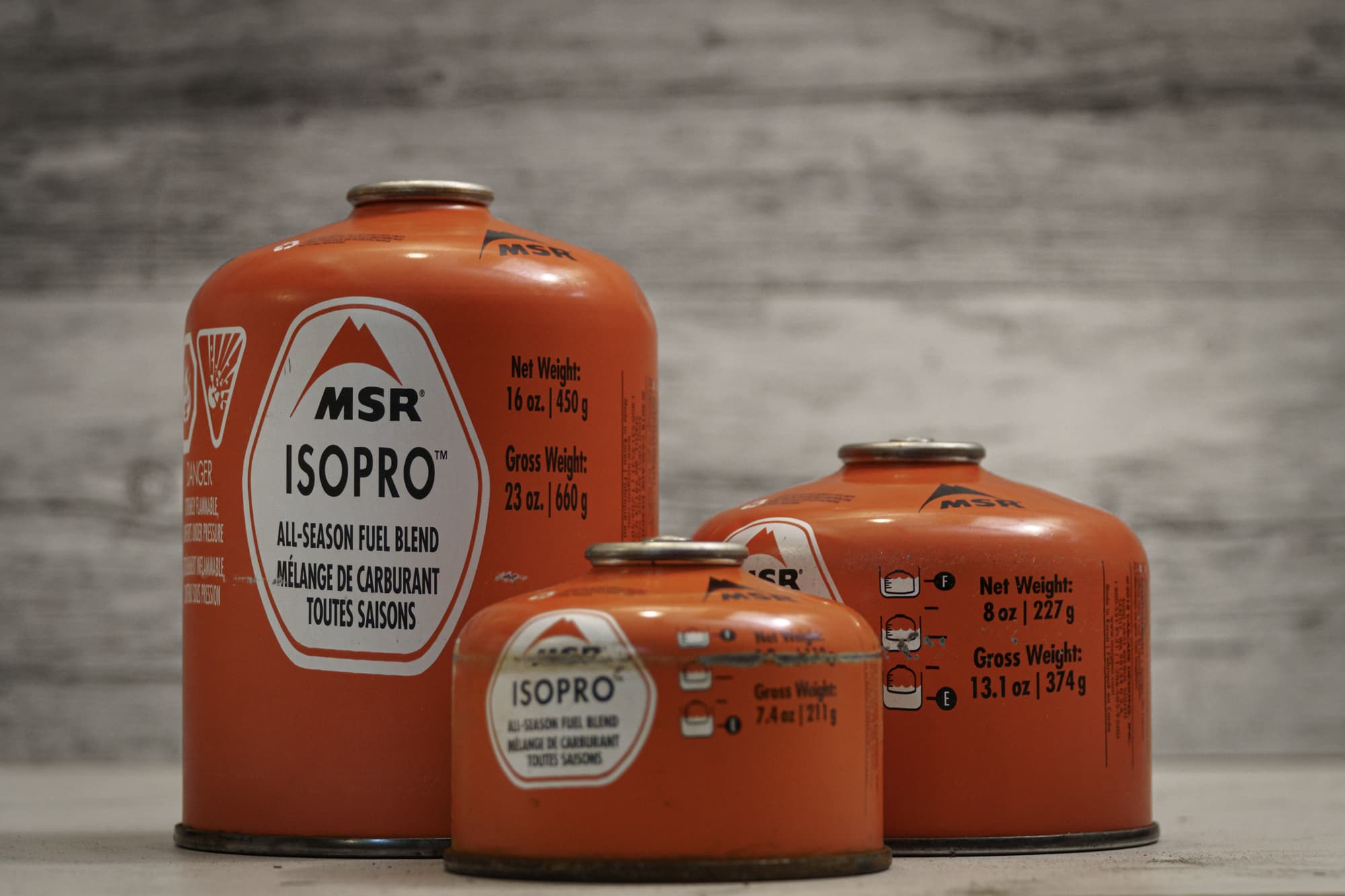 half empty canisters