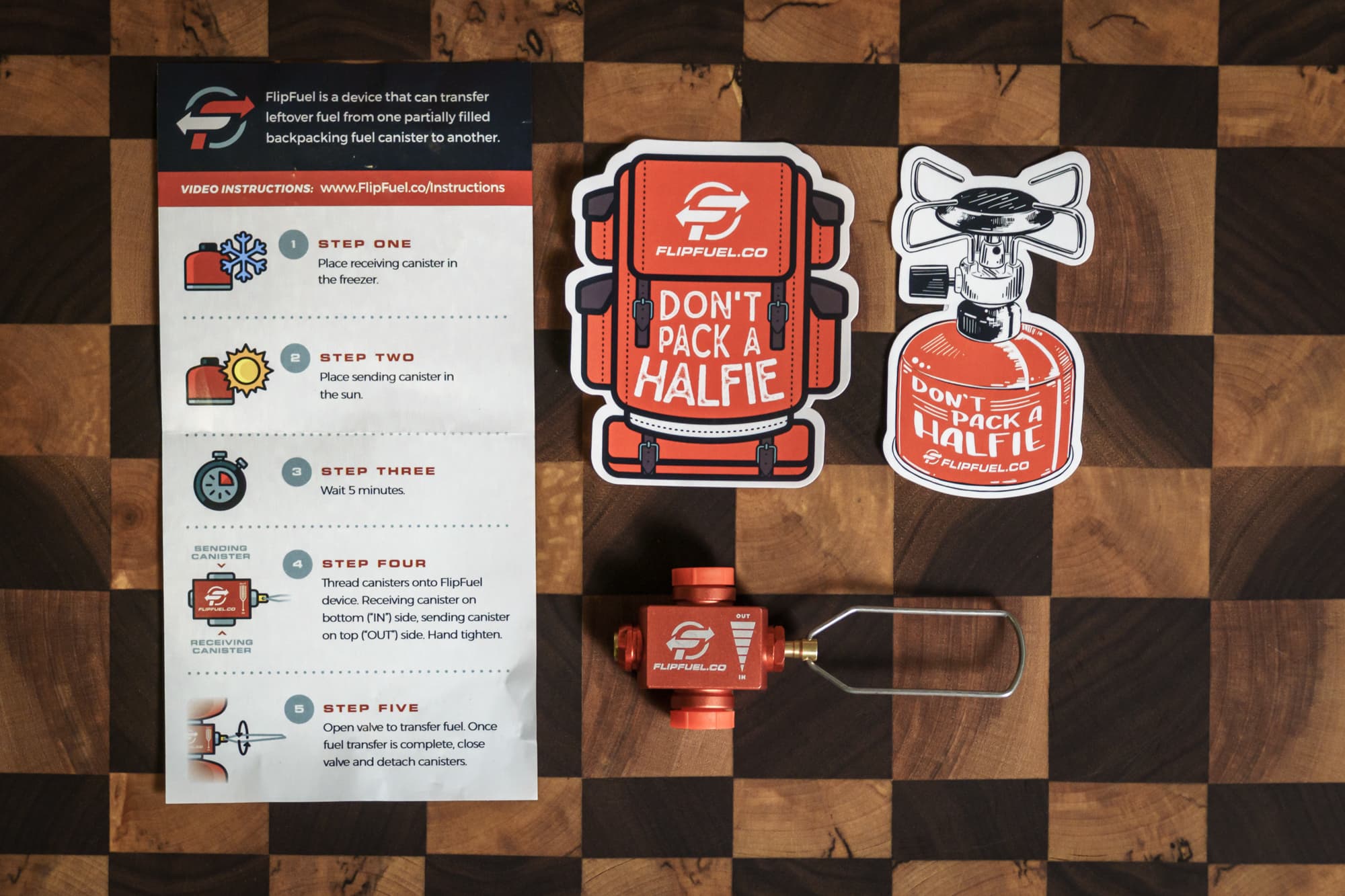 instructions and stickers