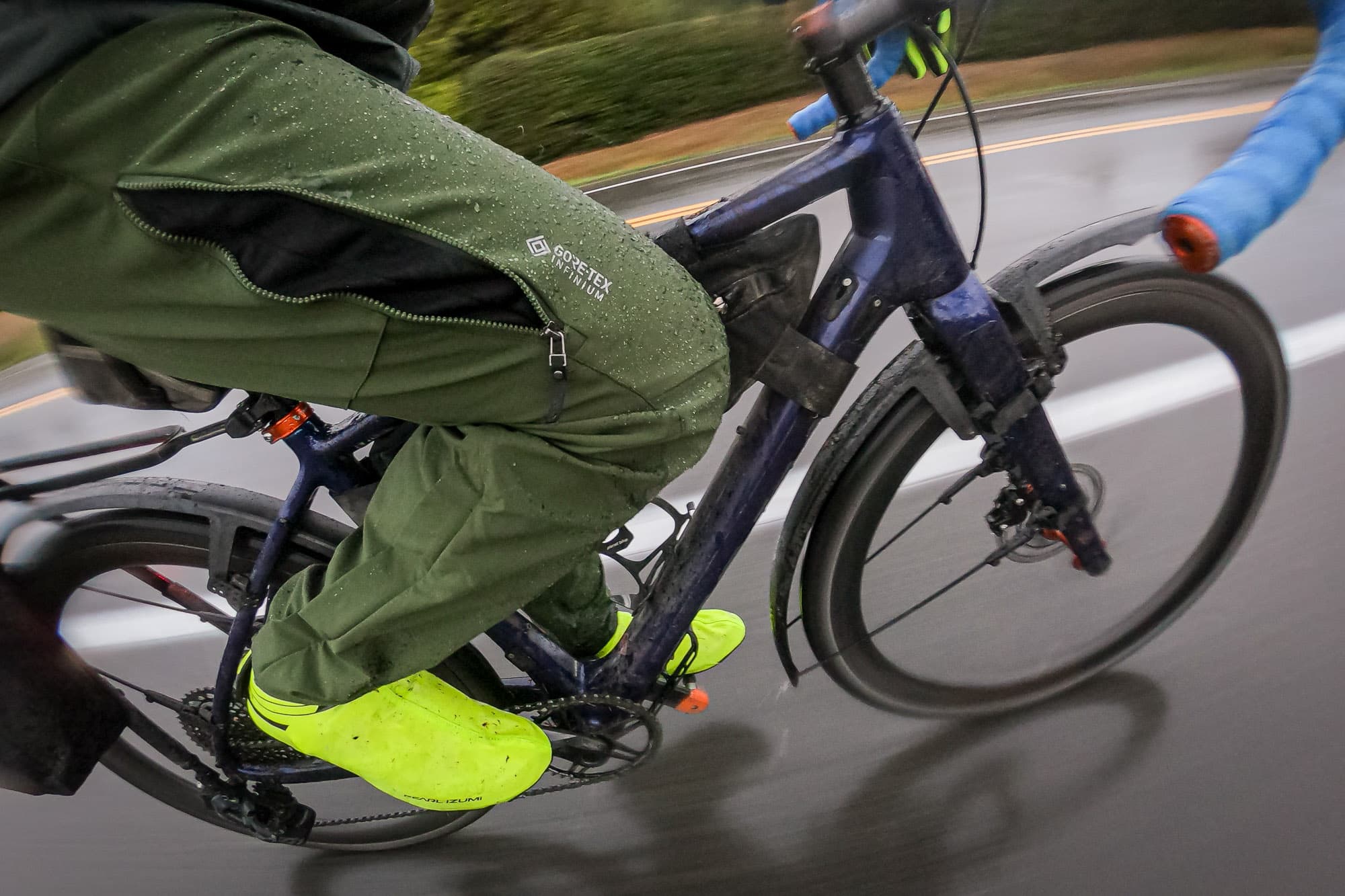 cycling in the rain