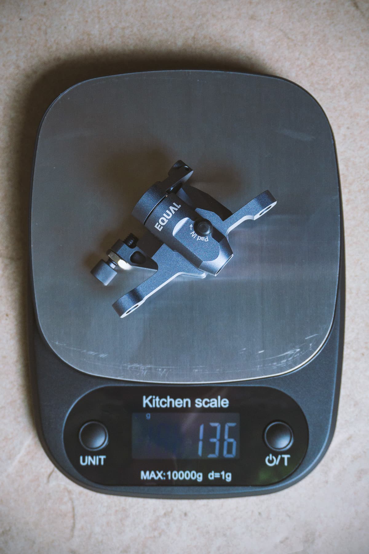 caliper on scale