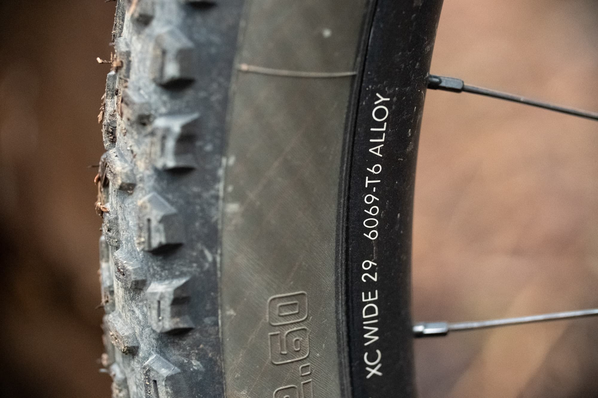 Some signage on the rims.