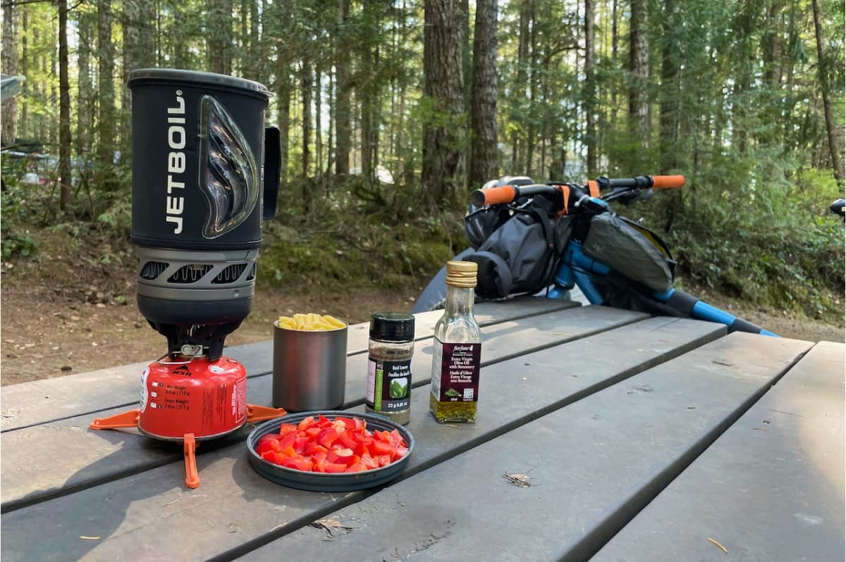 Jetboil Flash dinner time