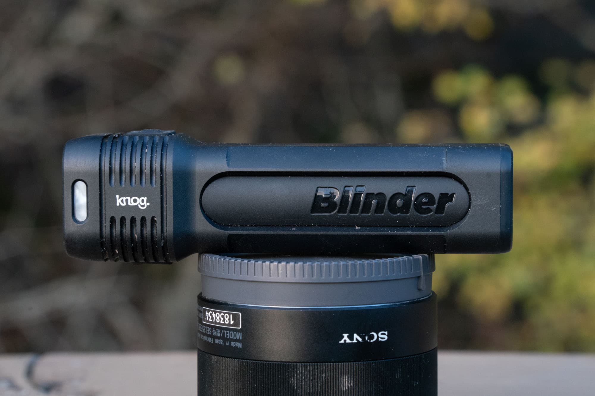 Side view of the Knog Blinder 1300.