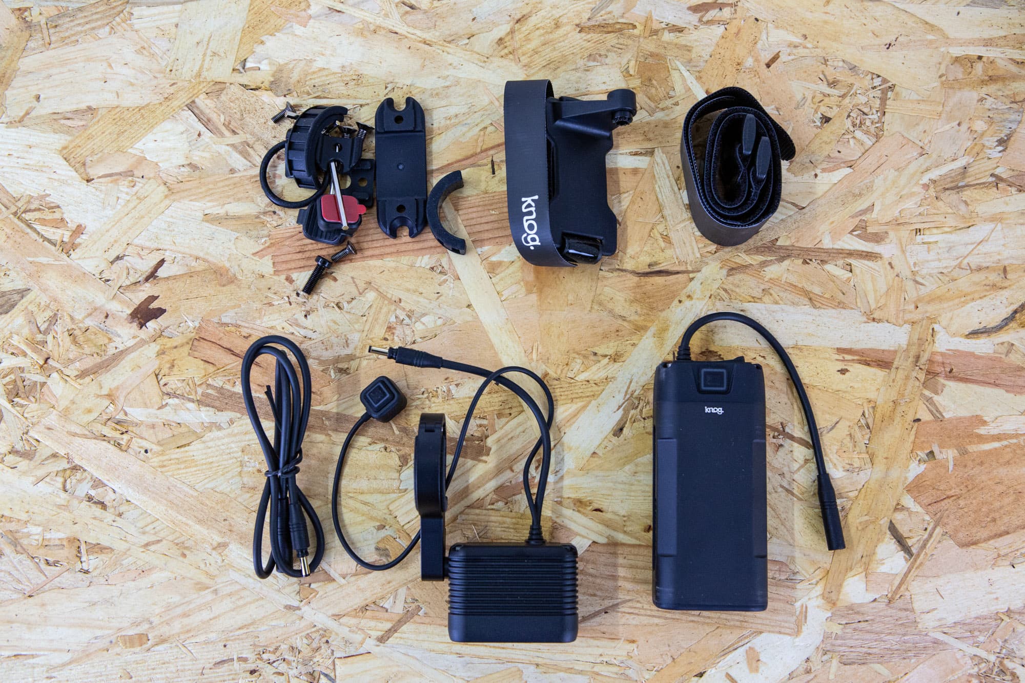 Unpackaged and set out on the table.