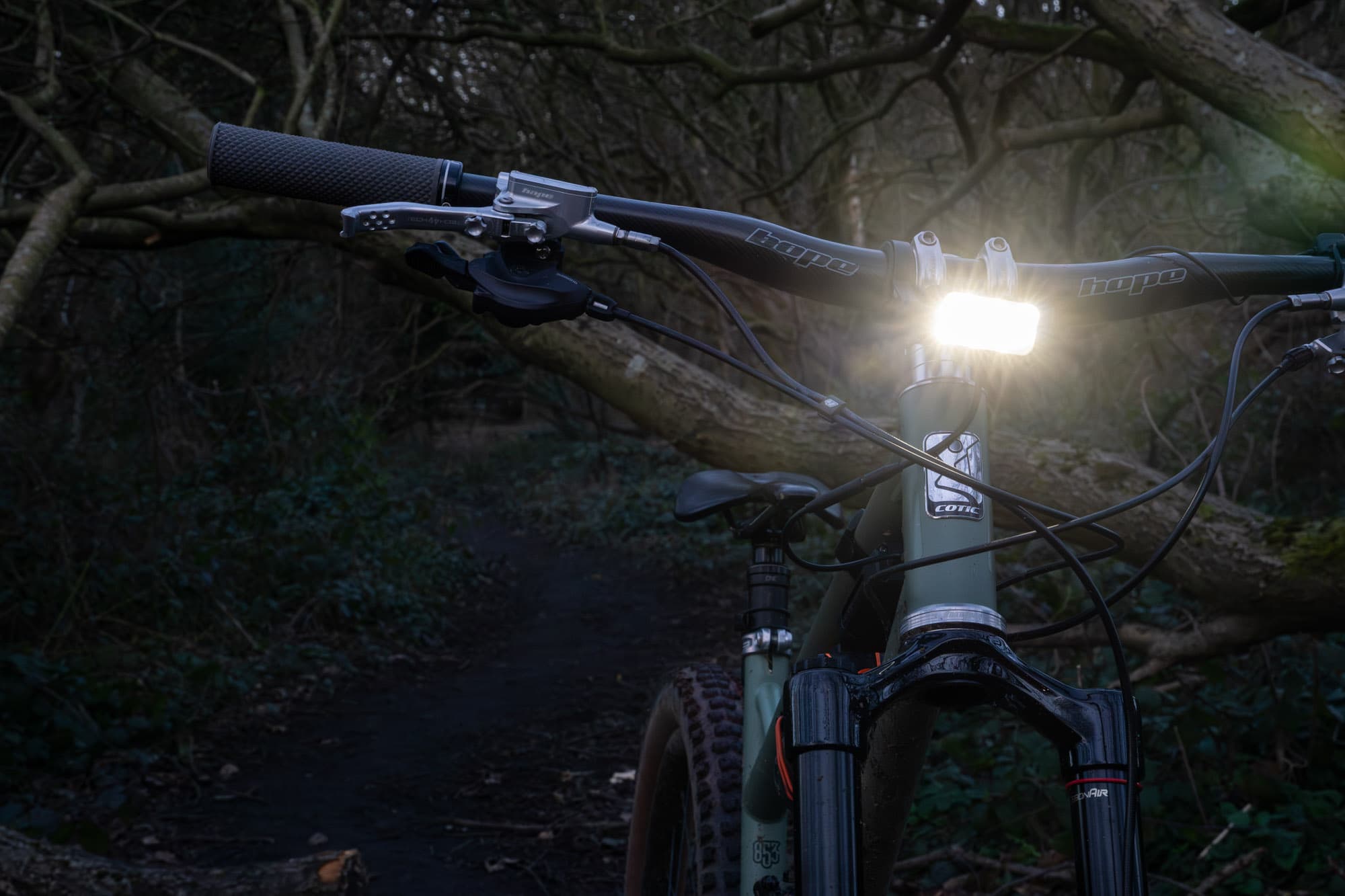 On the trails with KNog and Tom Hill.