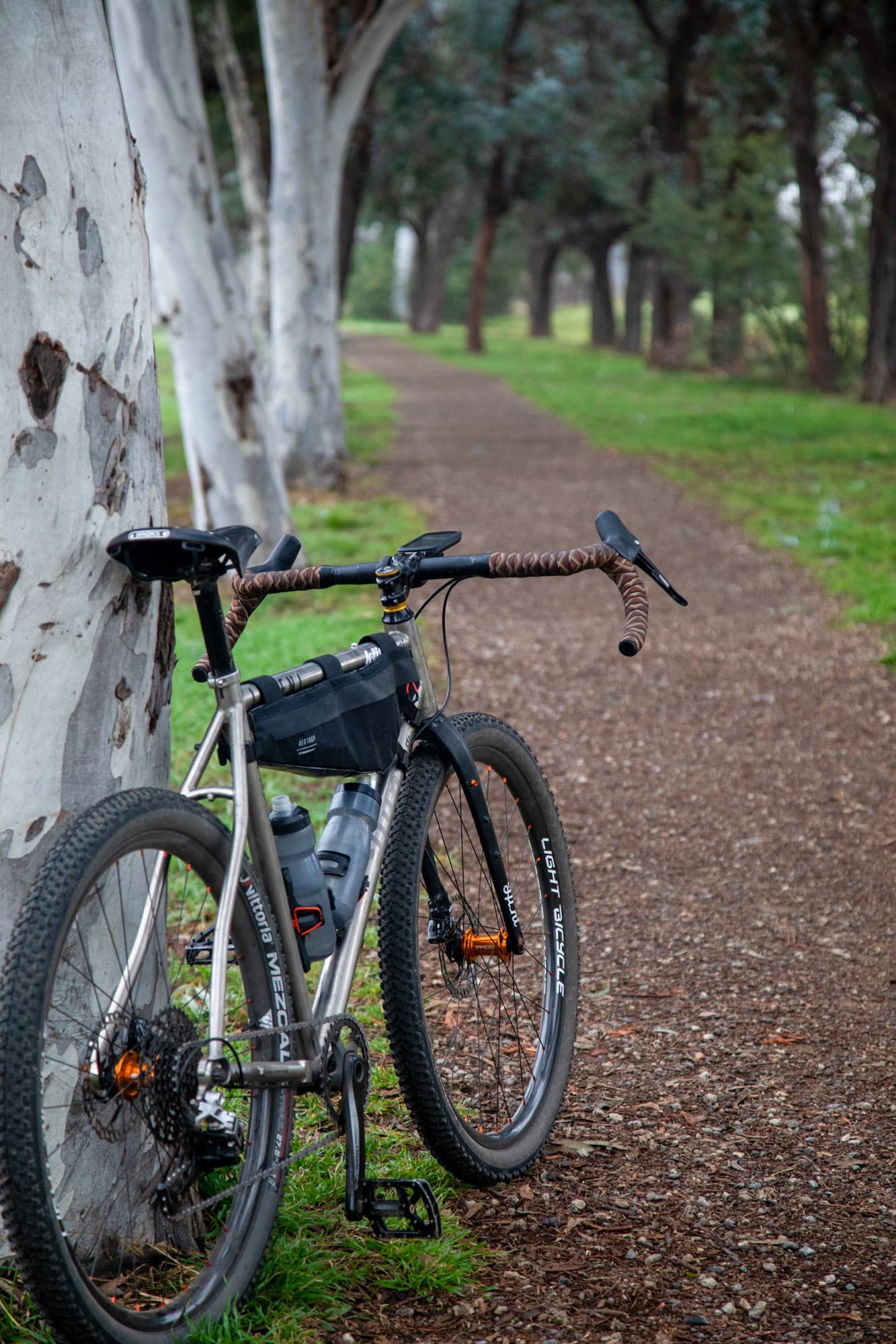 A Hunt gravel bike.