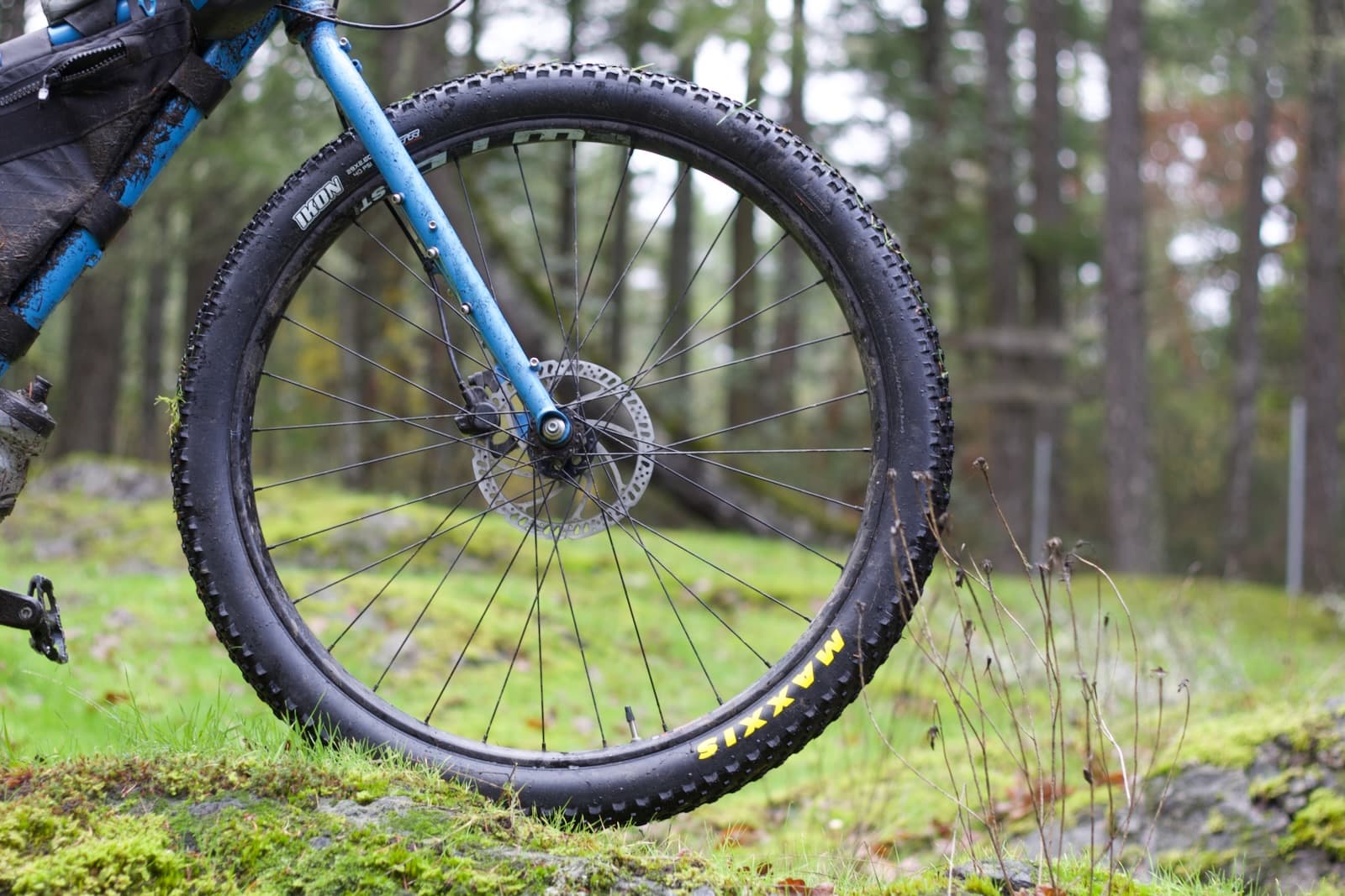 Surly Krampus With Maxxis Ikons on Front