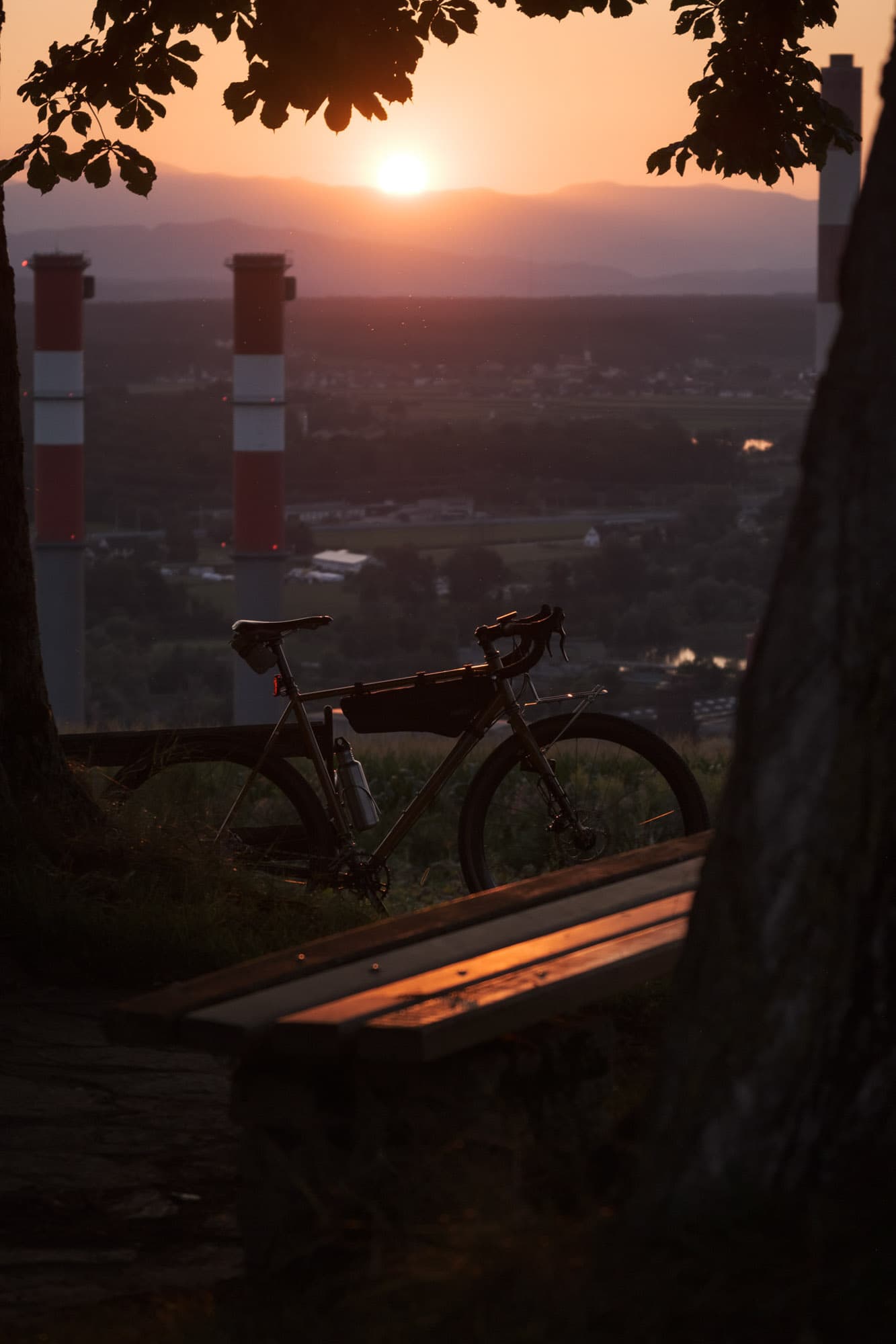 Sunset neat Graz.