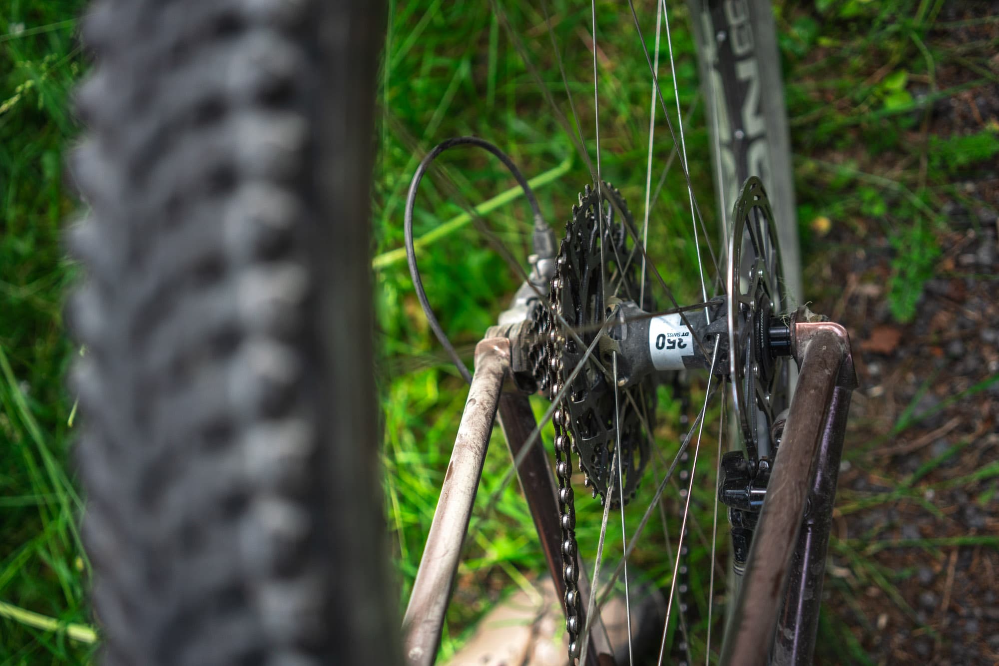 The rear hub.