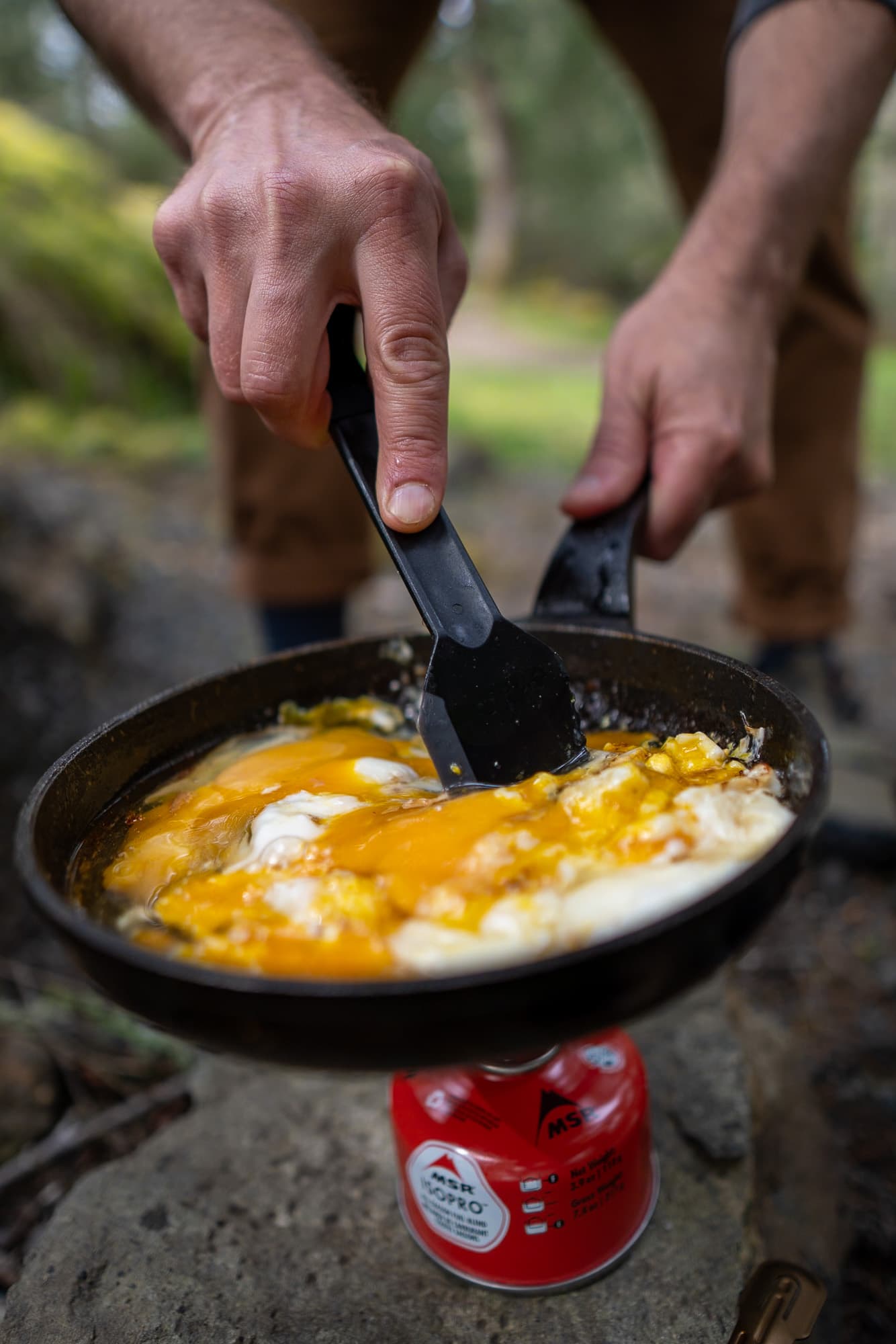 Scramble those eggs, boy!