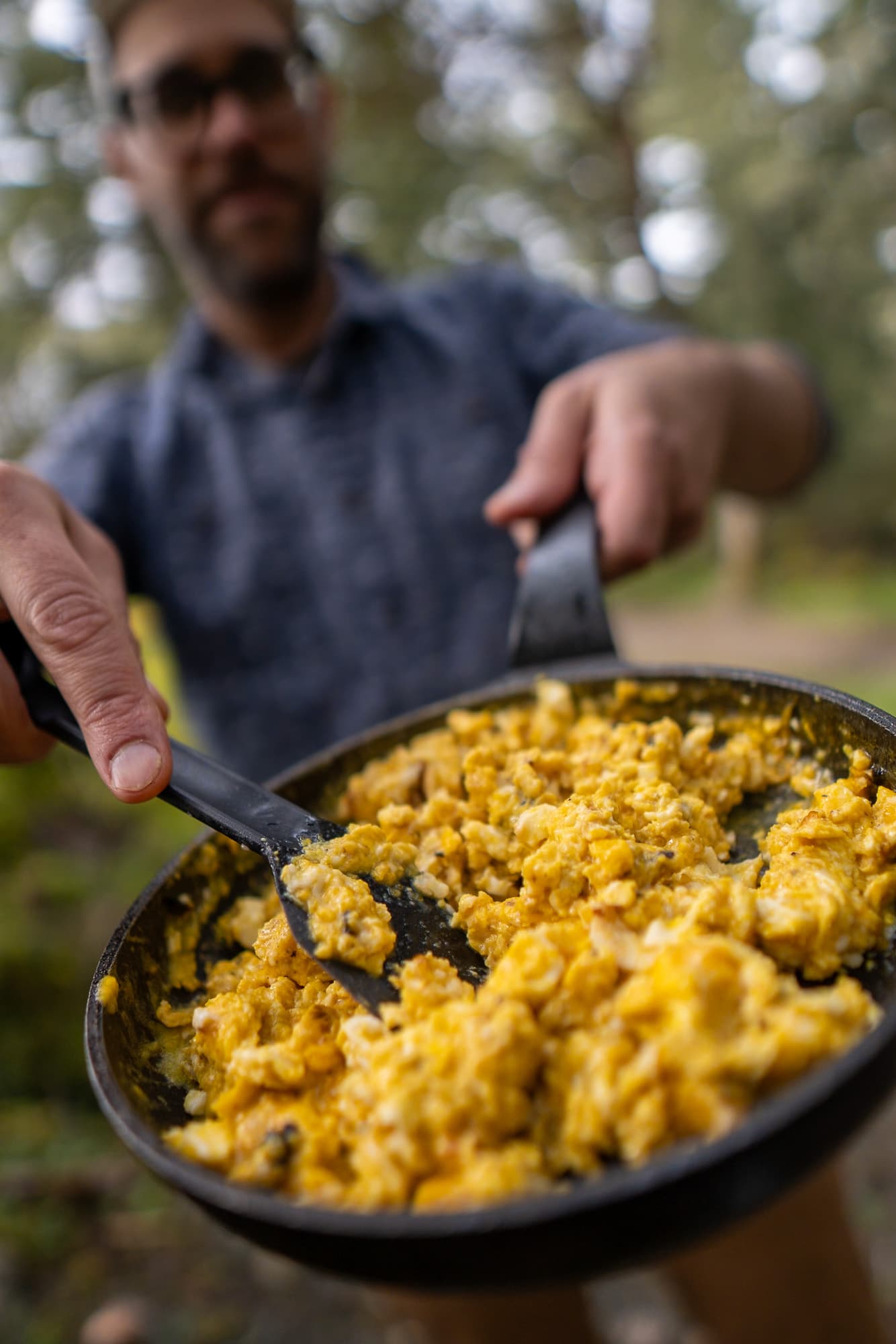 Warm fresh eggs ready to go.