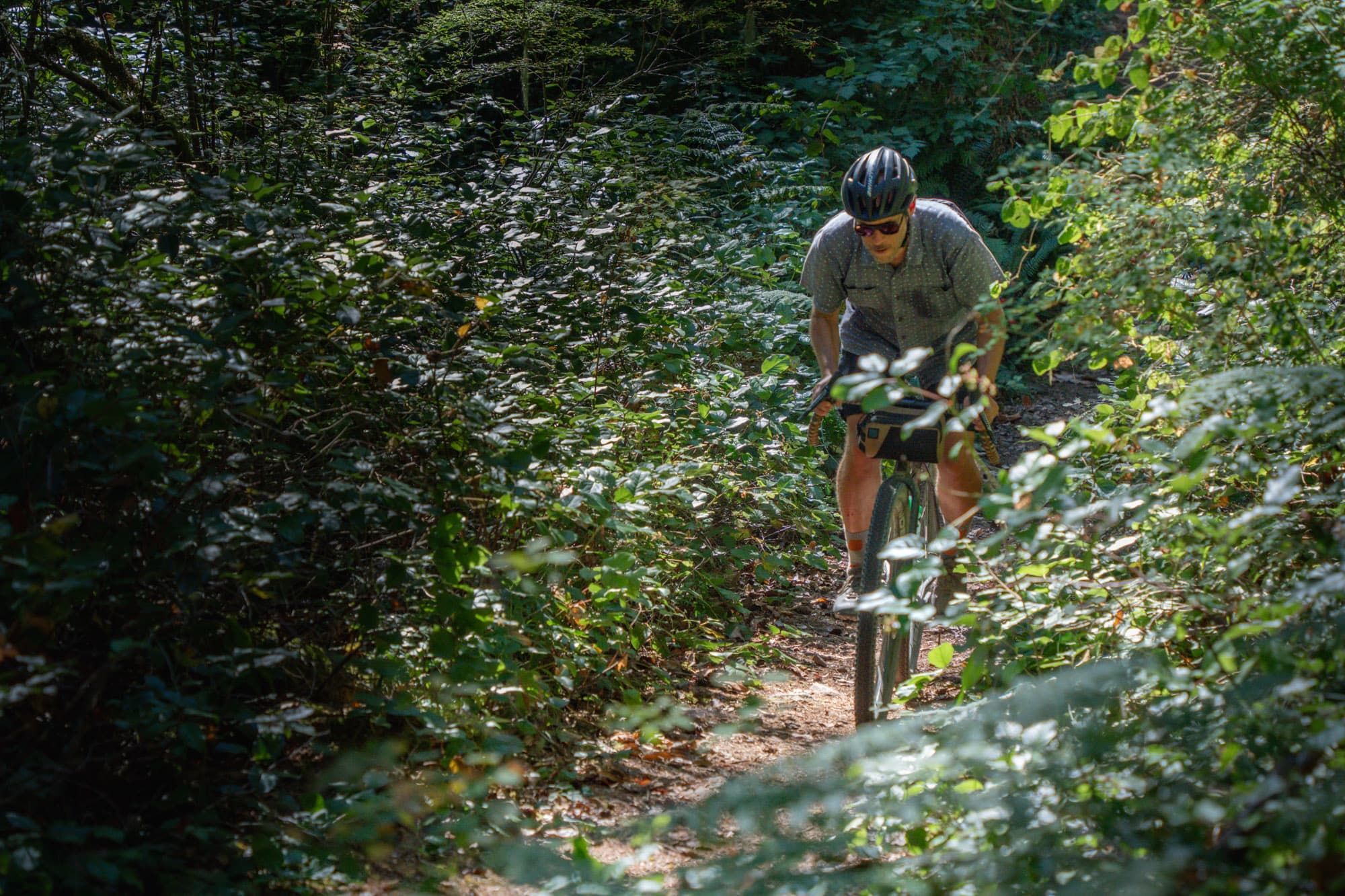 Barry does some biking.